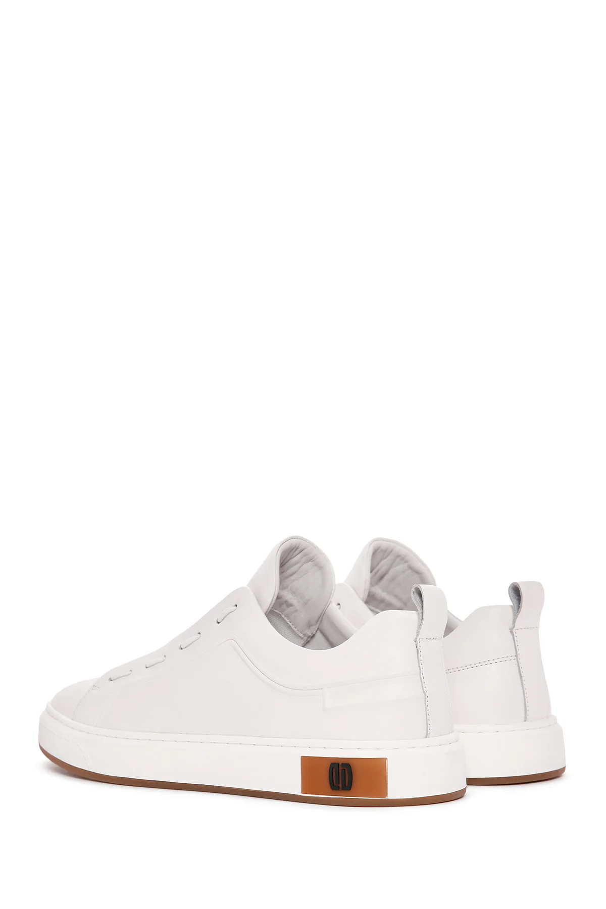Erkek Beyaz Deri Sneaker - Image 6
