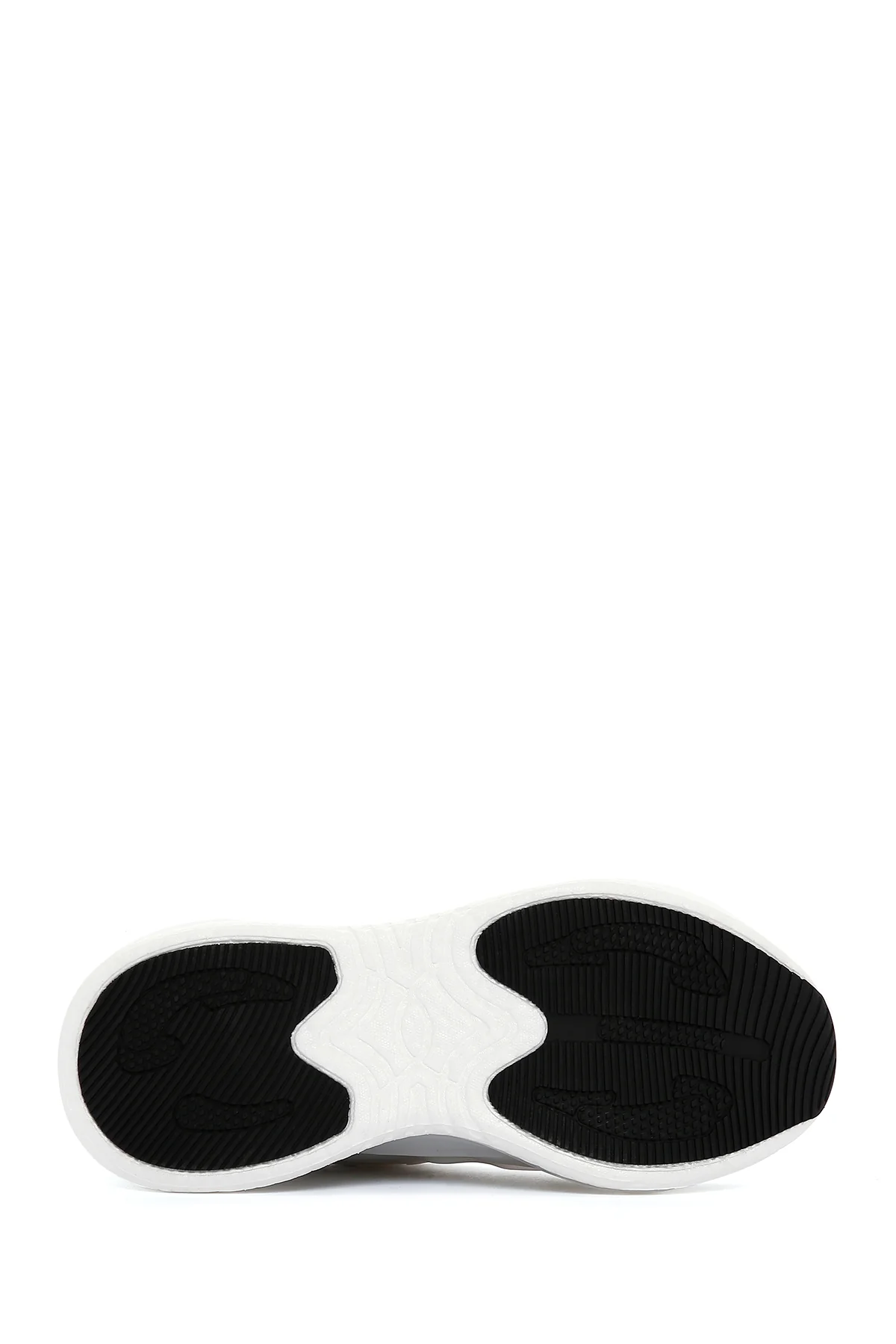 Erkek Beyaz Gri Kalın Tabanlı Sneaker - Image 4
