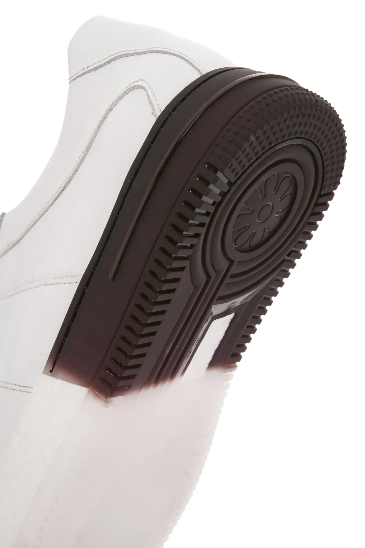 Erkek Beyaz Kalın Tabanlı Bağcıklı Deri Sneaker - Image 8