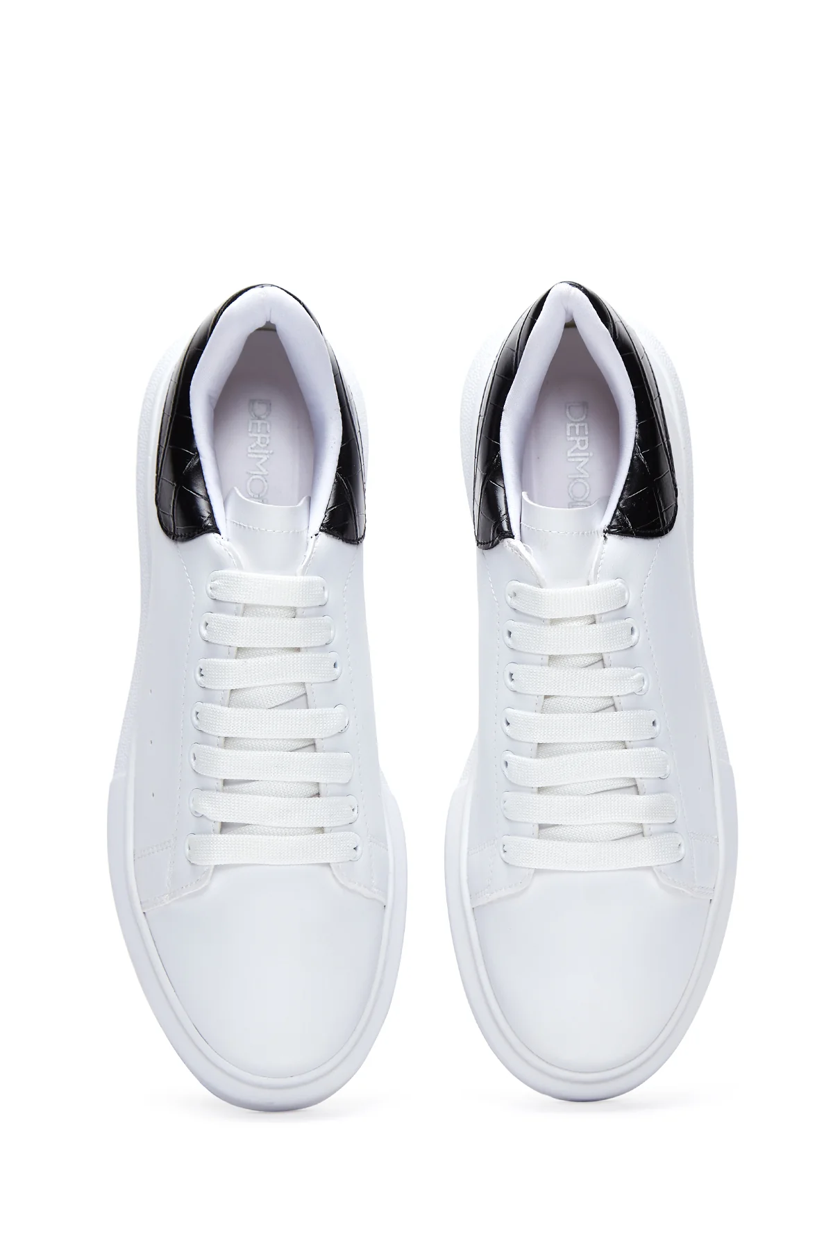 Erkek Beyaz Kalın Tabanlı Sneaker - Image 6