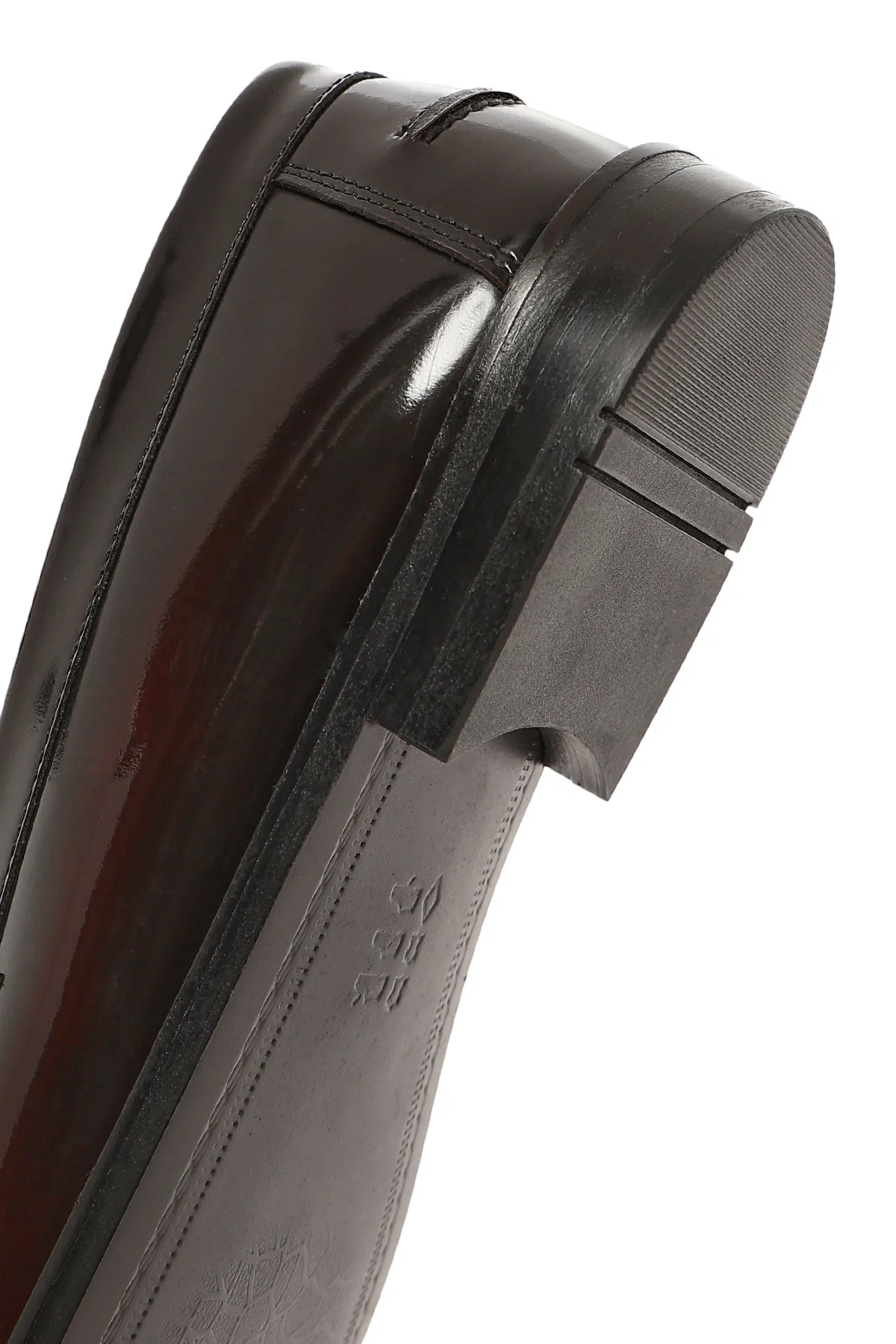 Erkek Bordo Deri Klasik Loafer - Image 8