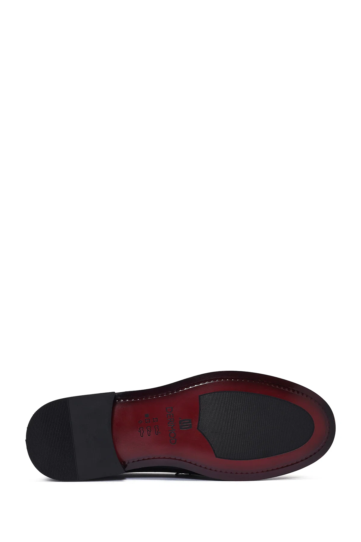 Erkek Bordo Deri Klasik Loafer - Image 4