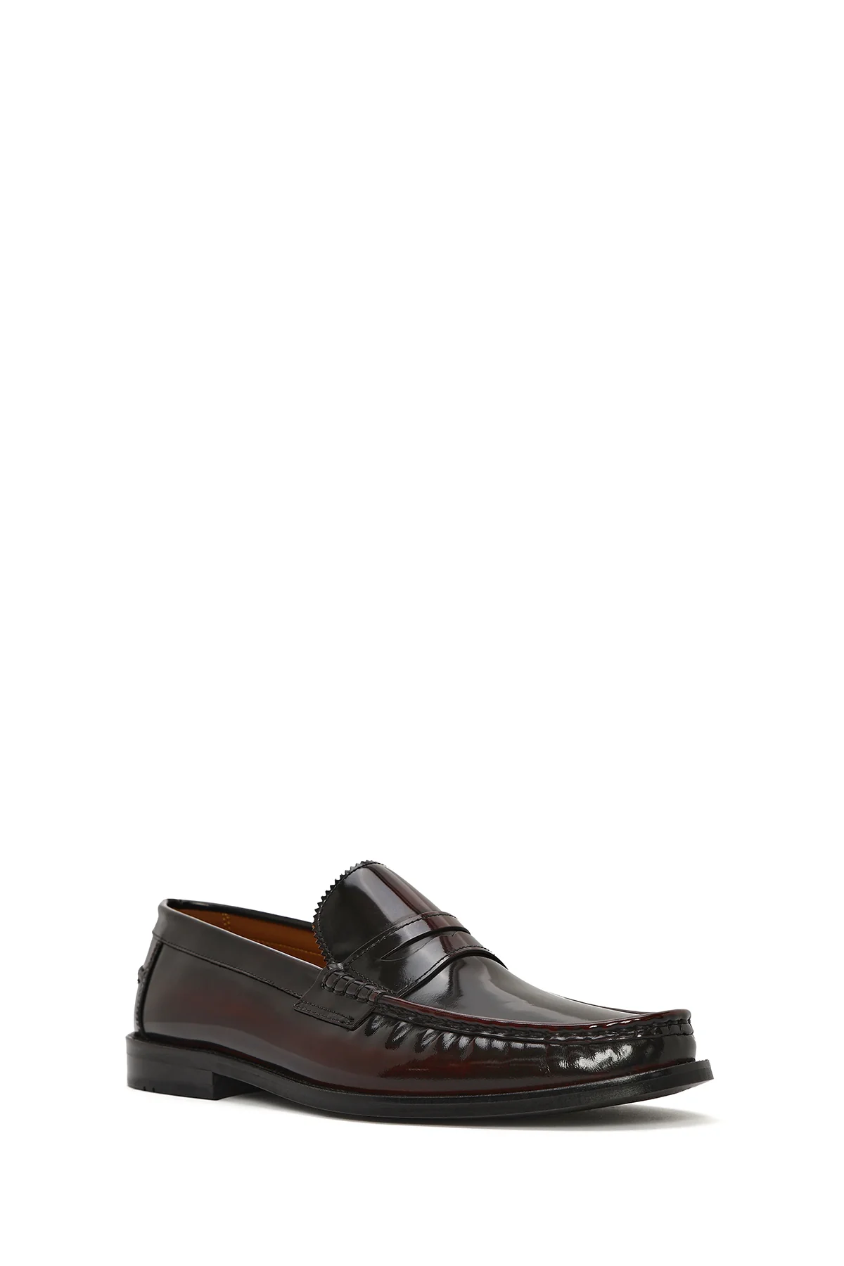 Erkek Bordo Deri Klasik Loafer - Image 7