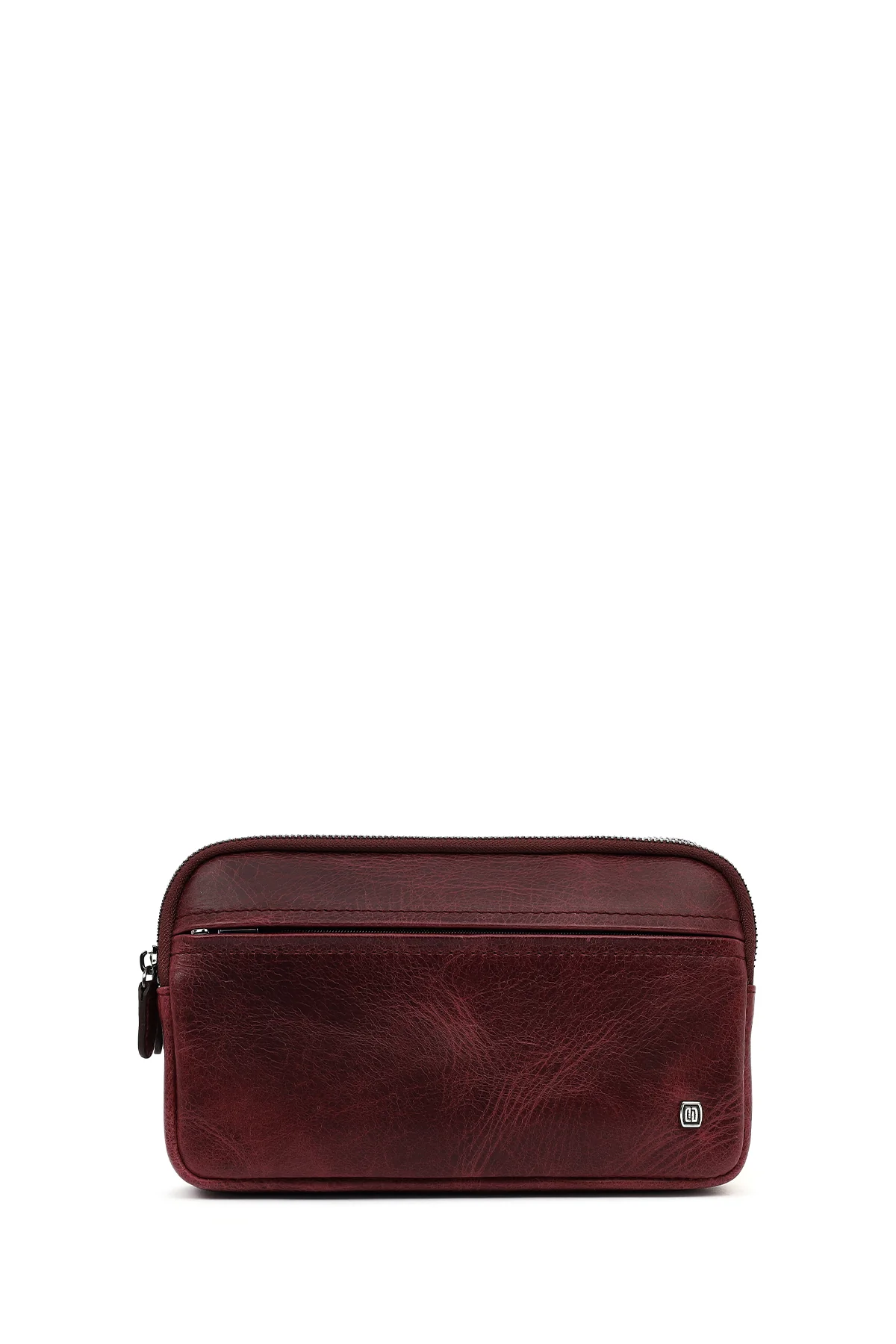 Erkek Bordo Deri Mini El Çantası - Image 4