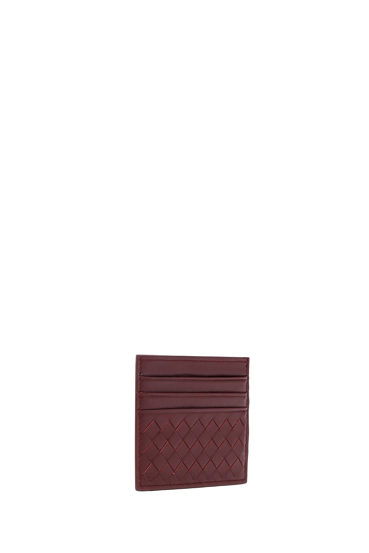 Erkek Bordo Örgülü Deri Kartlık - Image 4