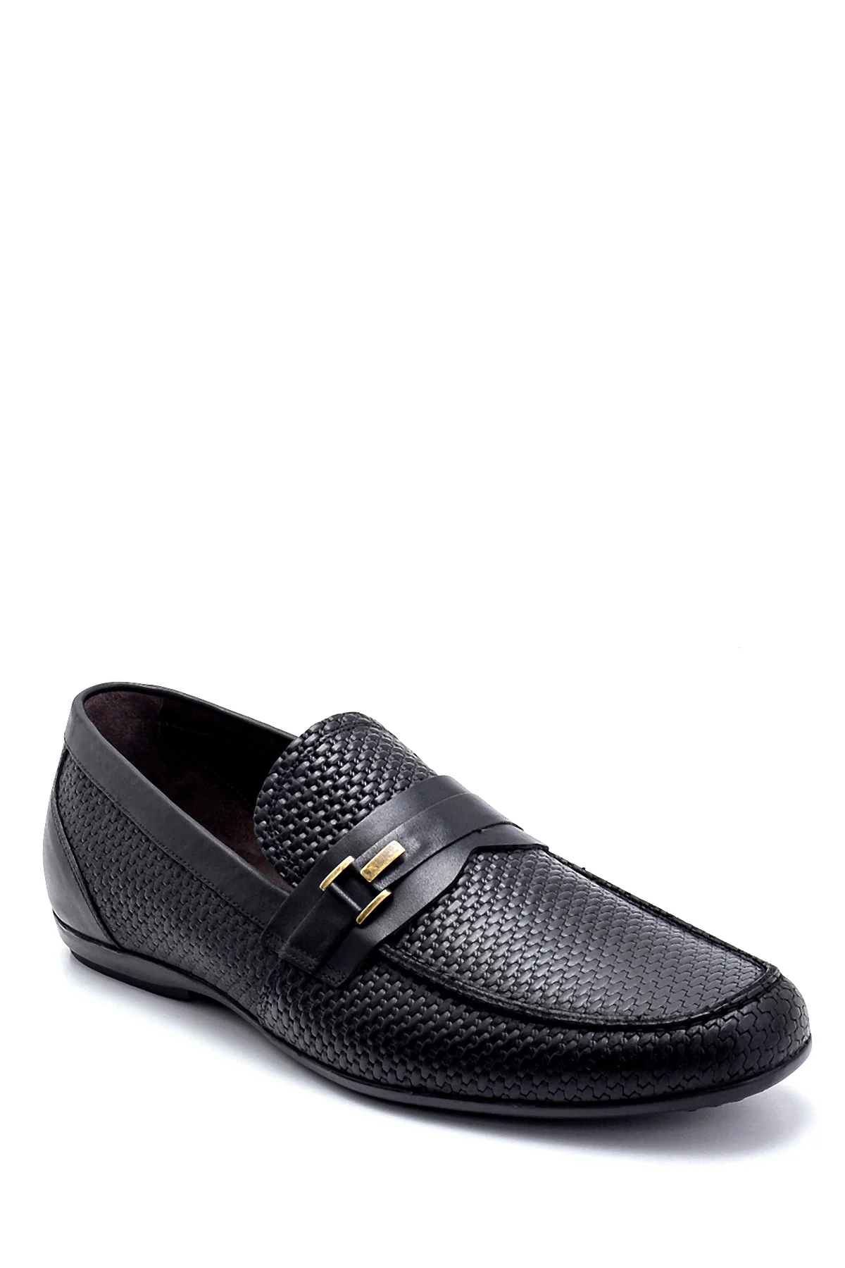 Erkek Deri Baskı Detaylı Loafer - Image 2