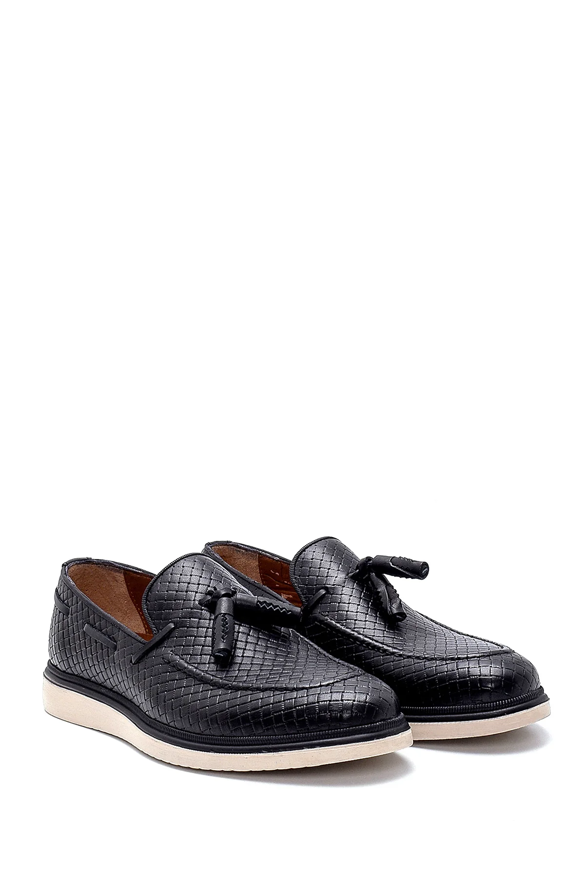 Erkek Deri Baskılı Casual Loafer - Image 3