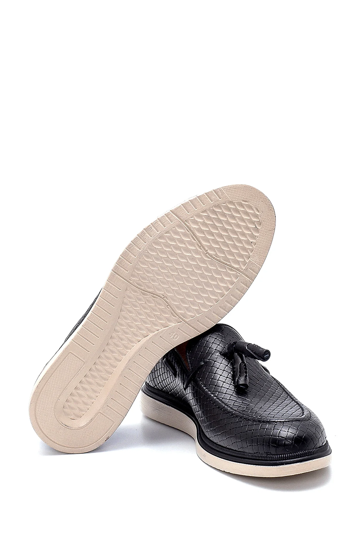 Erkek Deri Baskılı Casual Loafer - Image 4