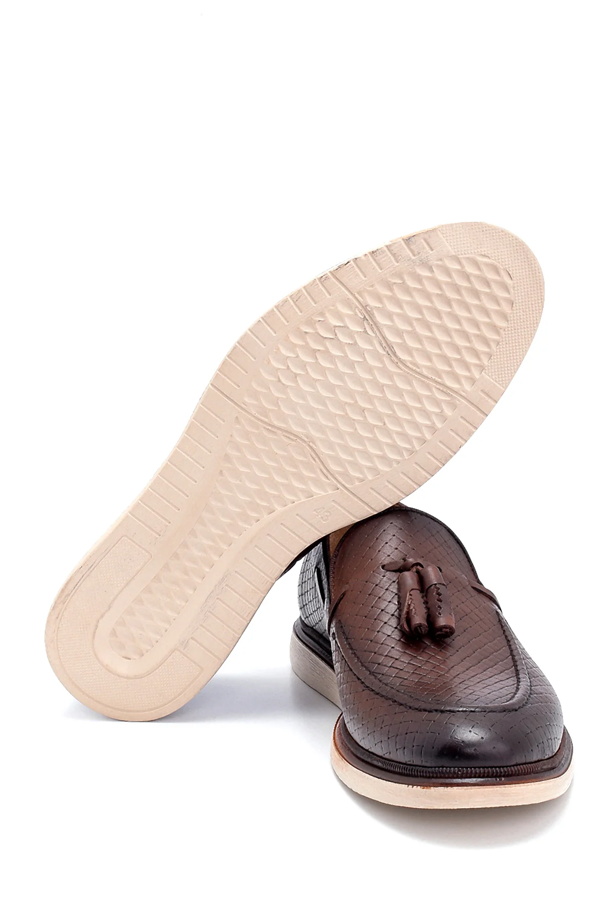 Erkek Deri Baskılı Casual Loafer - Image 4