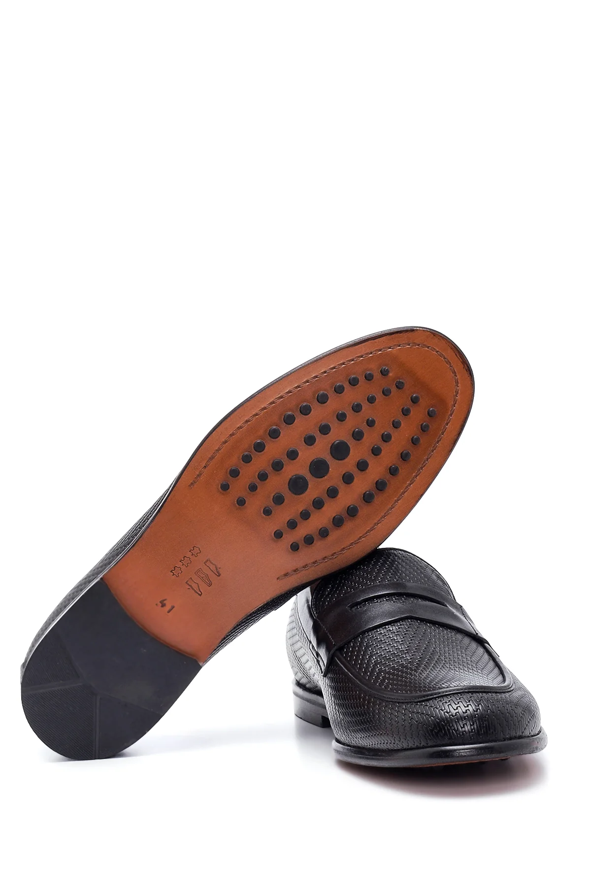 Erkek Deri Baskılı Loafer - Image 4