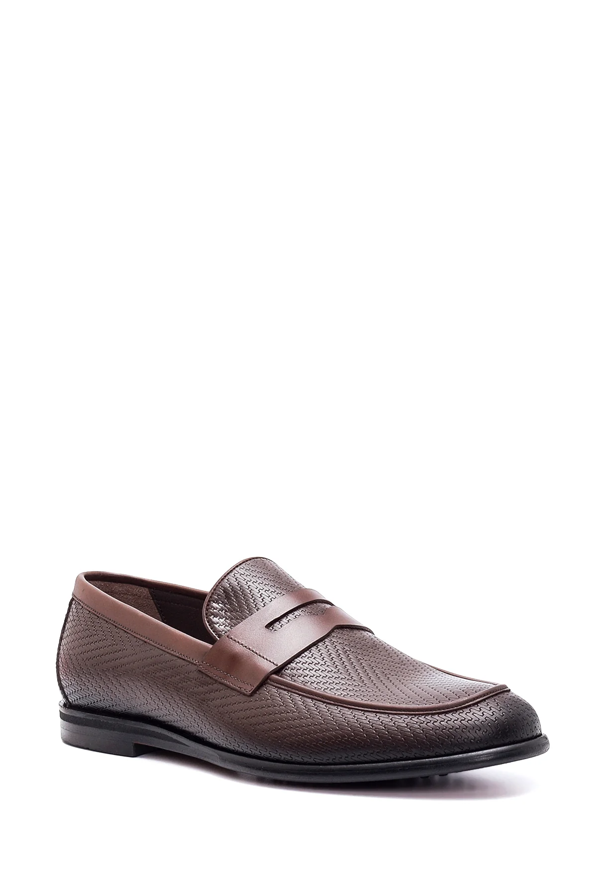Erkek Deri Baskılı Loafer - Image 3