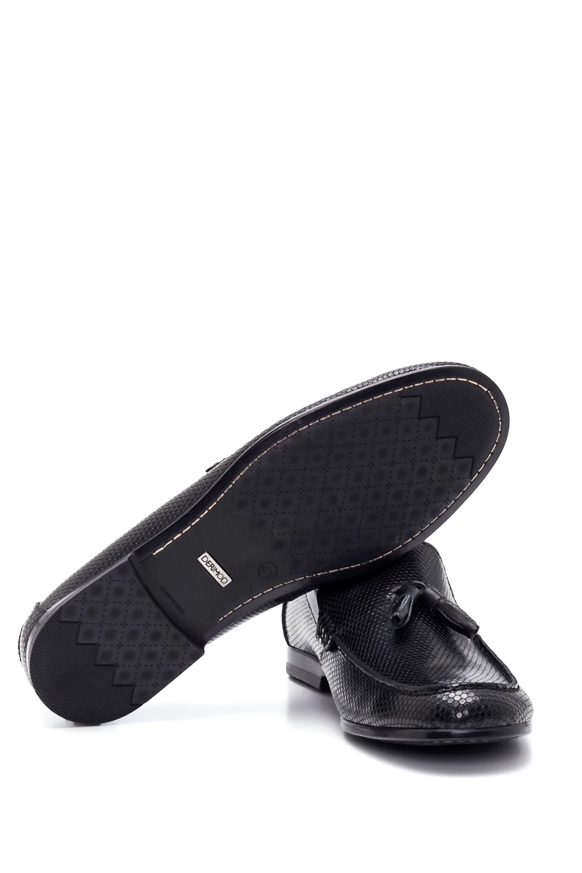 Erkek Deri Baskılı Loafer - Image 4