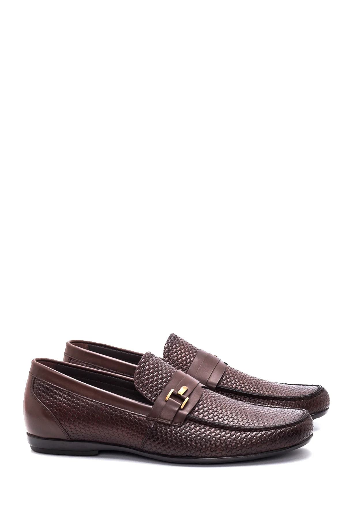 Erkek Deri Baskılı Loafer - Image 3