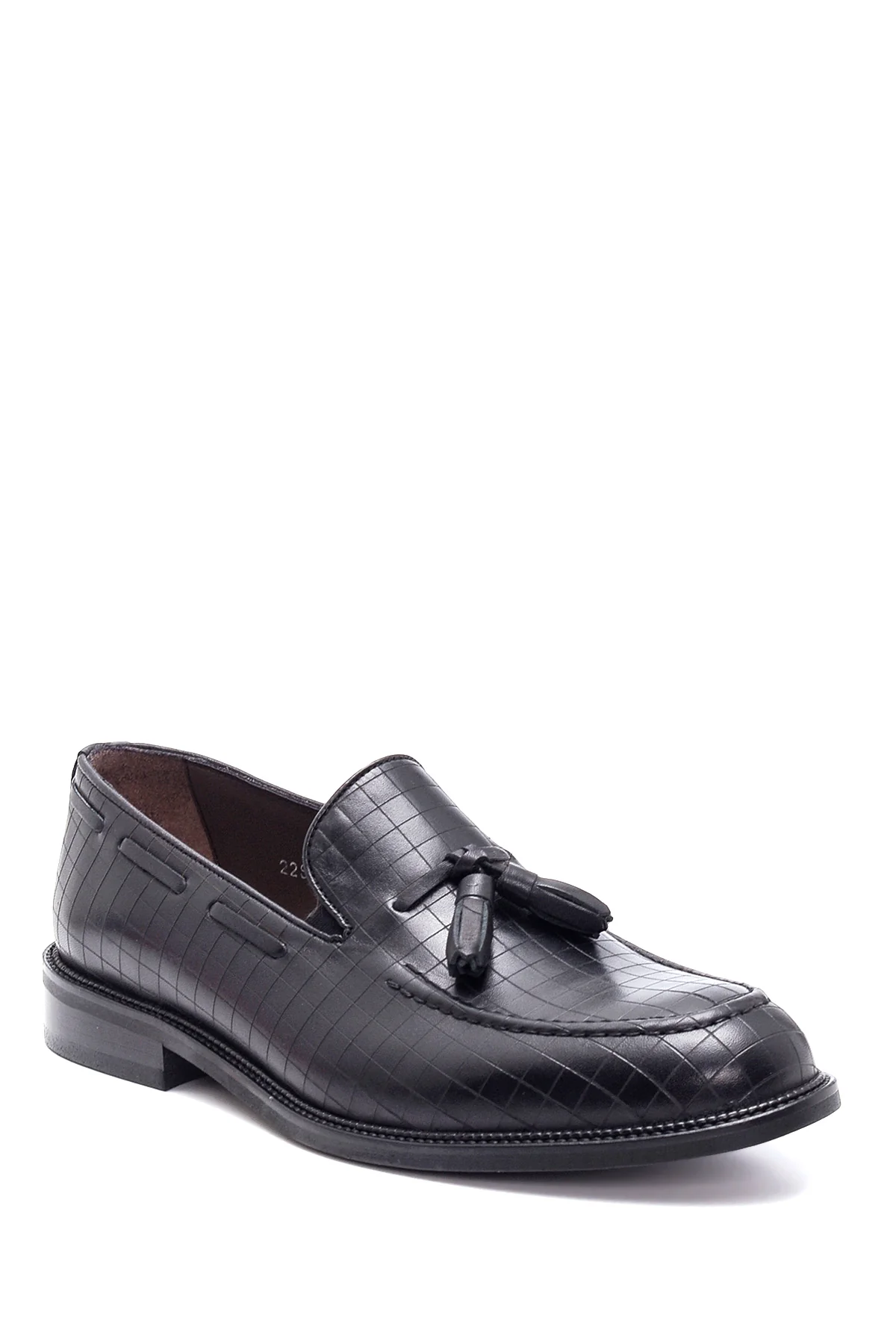 Erkek Deri Baskılı Püsküllü Loafer - Image 3
