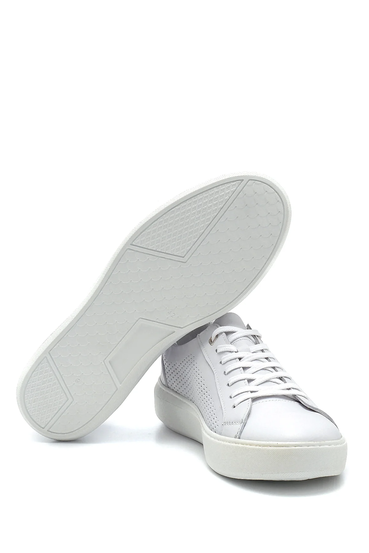 Erkek Deri Baskılı Sneaker - Image 4