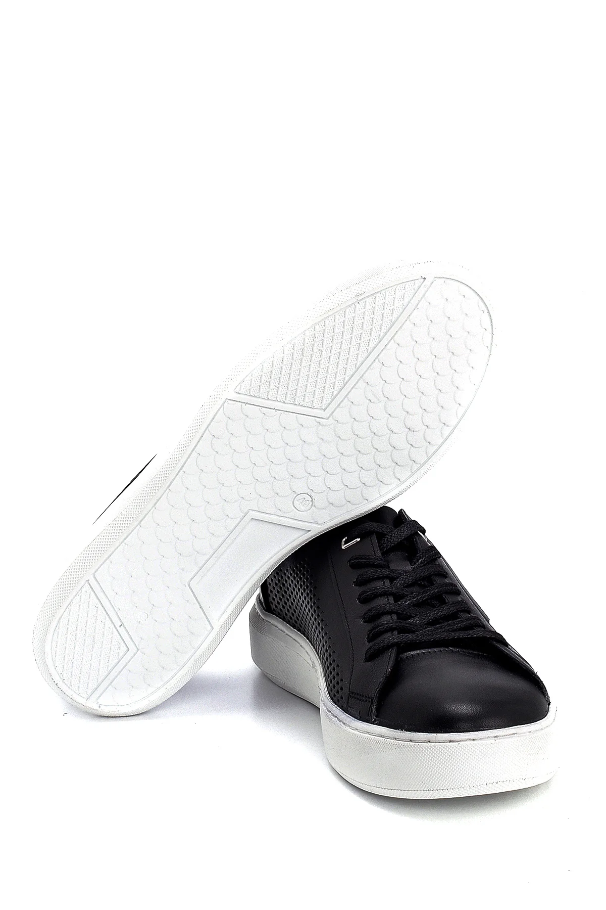 Erkek Deri Baskılı Sneaker - Image 4