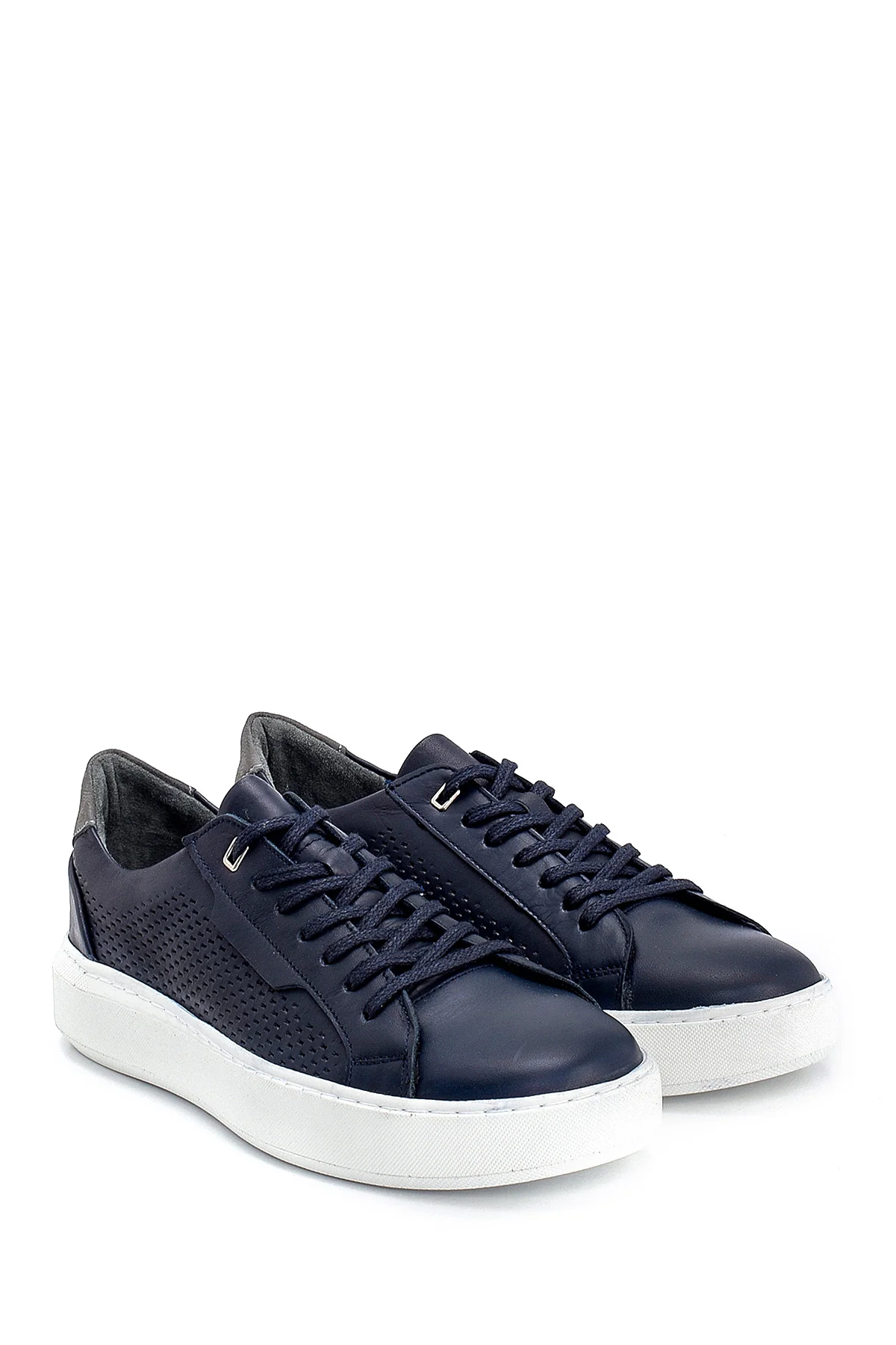 Erkek Deri Baskılı Sneaker - Image 3