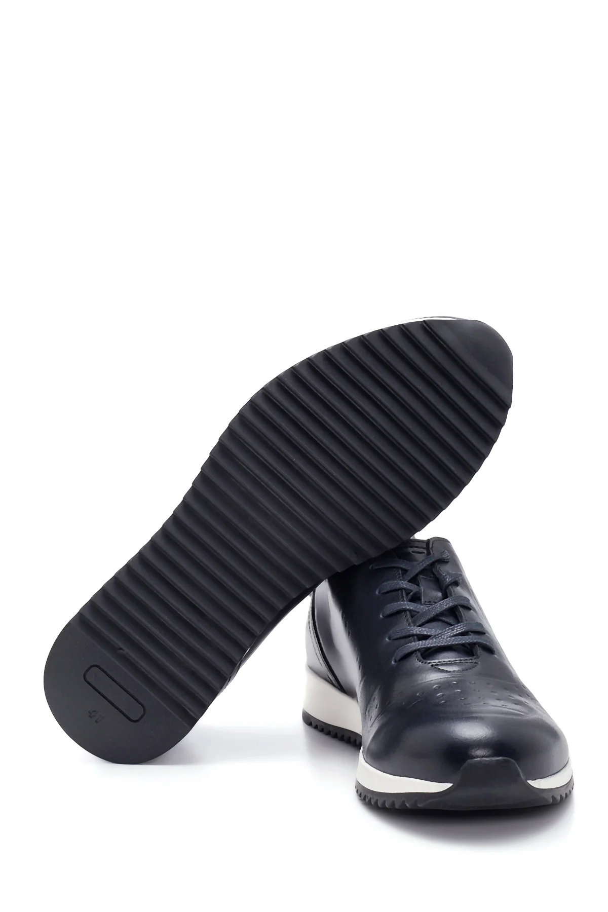 Erkek Deri Baskılı Sneaker - Image 4