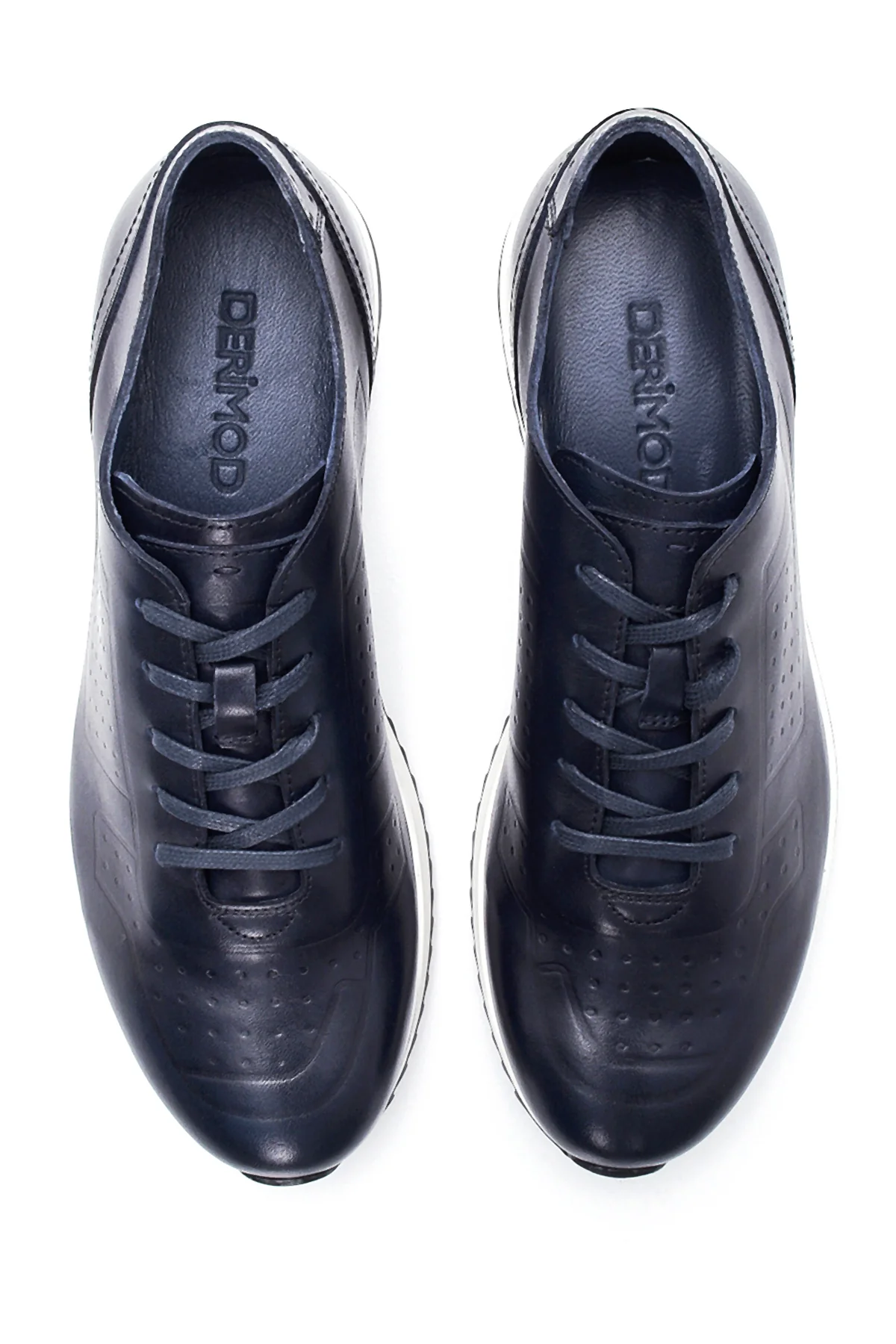 Erkek Deri Baskılı Sneaker - Image 7