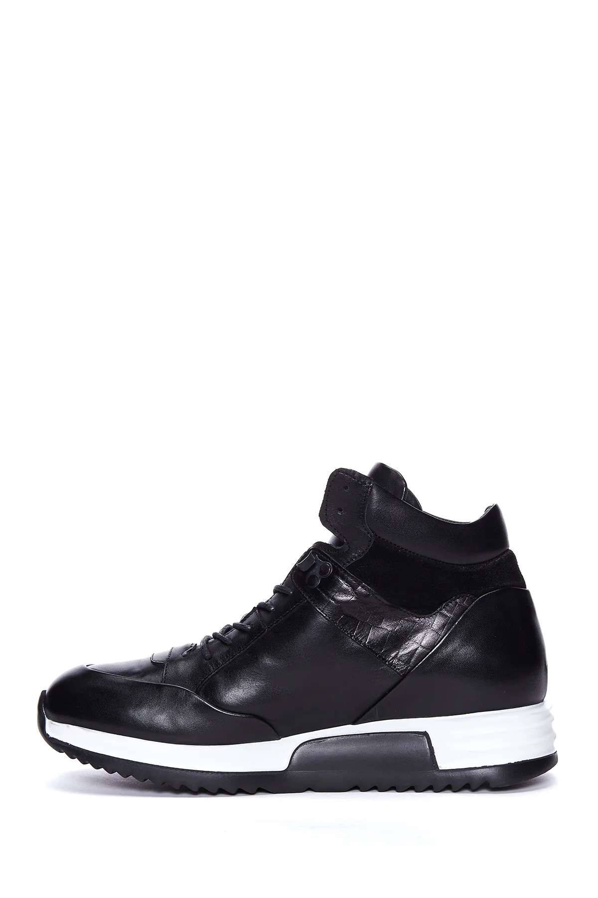 Erkek Deri Bilekli Sneaker - Image 2