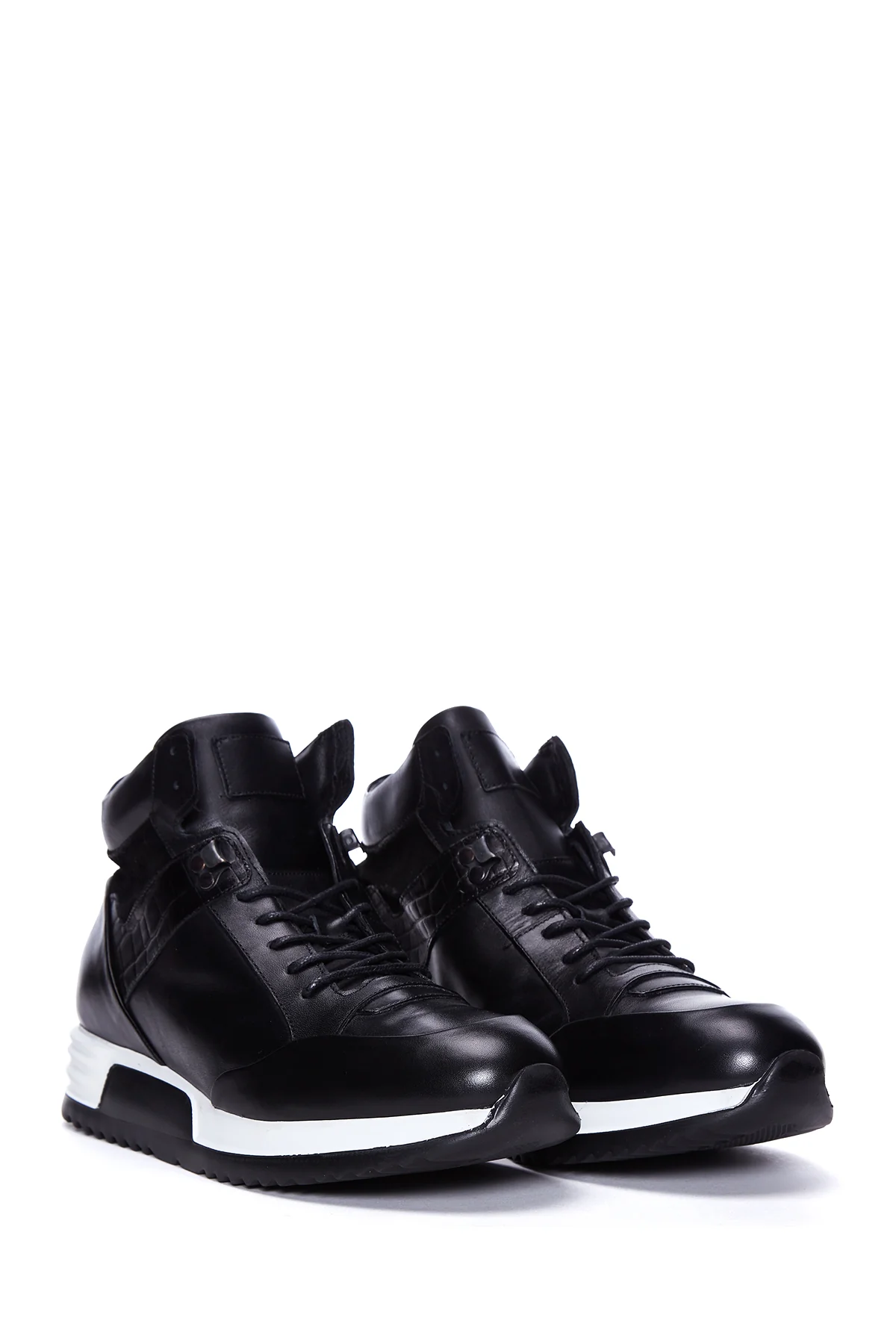 Erkek Deri Bilekli Sneaker - Image 3