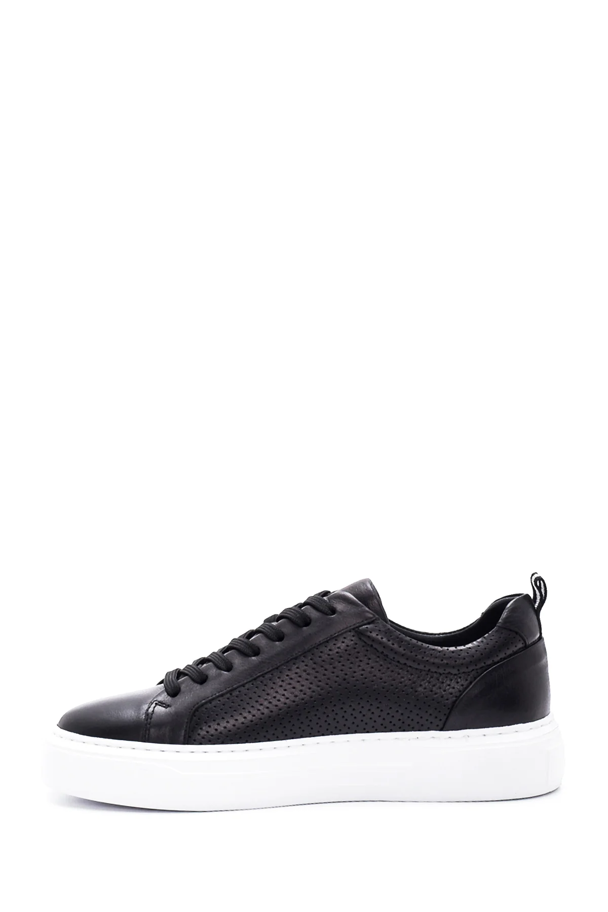 Erkek Deri Delikli Sneaker - Image 2