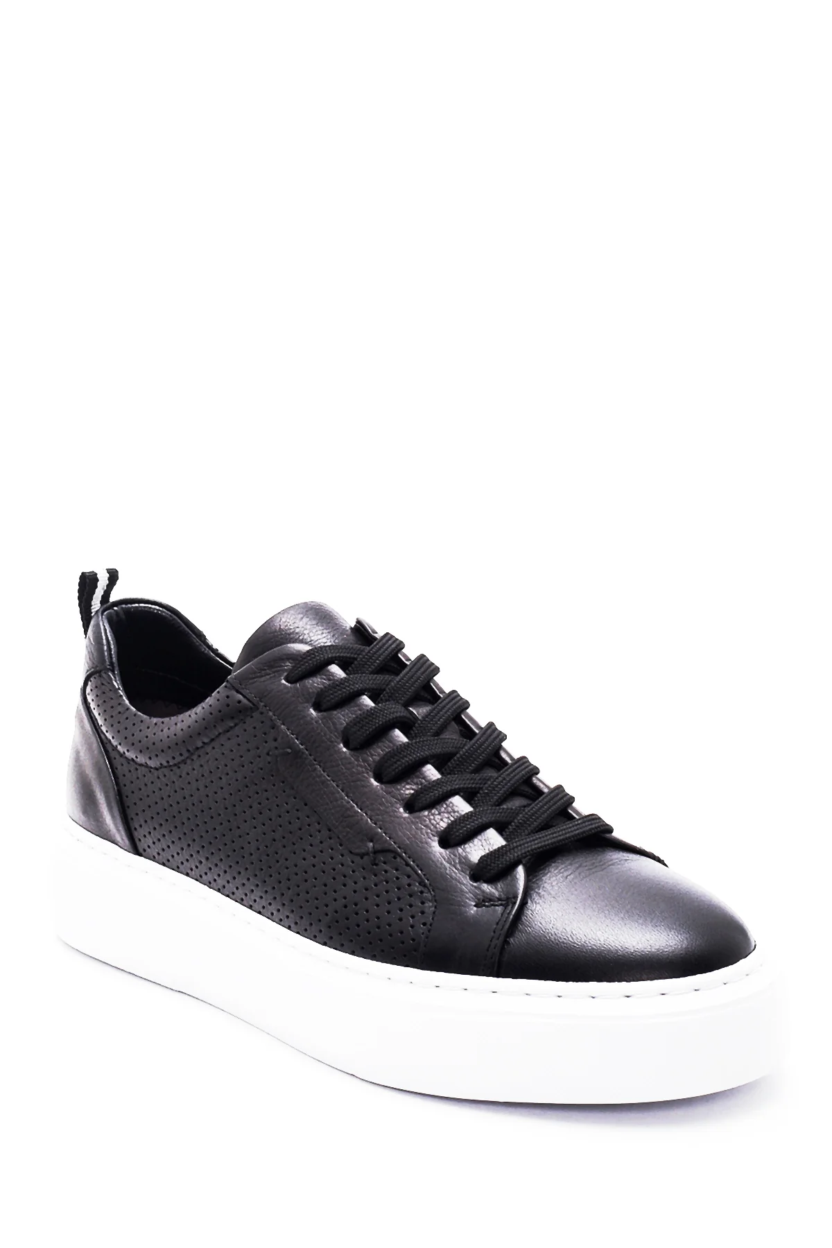 Erkek Deri Delikli Sneaker - Image 3