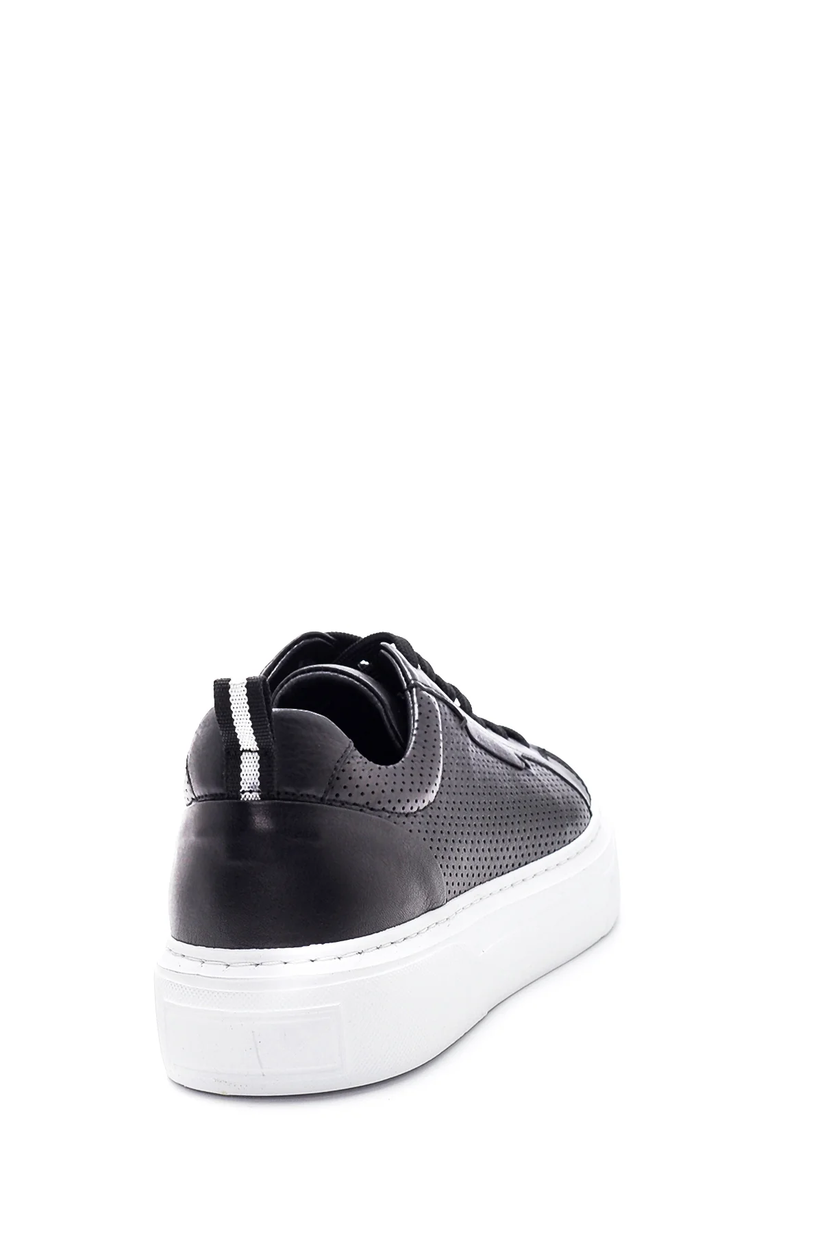 Erkek Deri Delikli Sneaker - Image 5