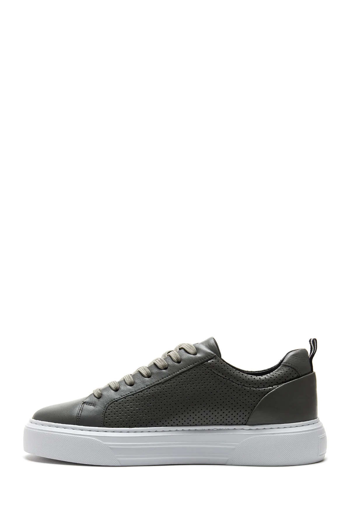 Erkek Deri Delikli Sneaker - Image 2