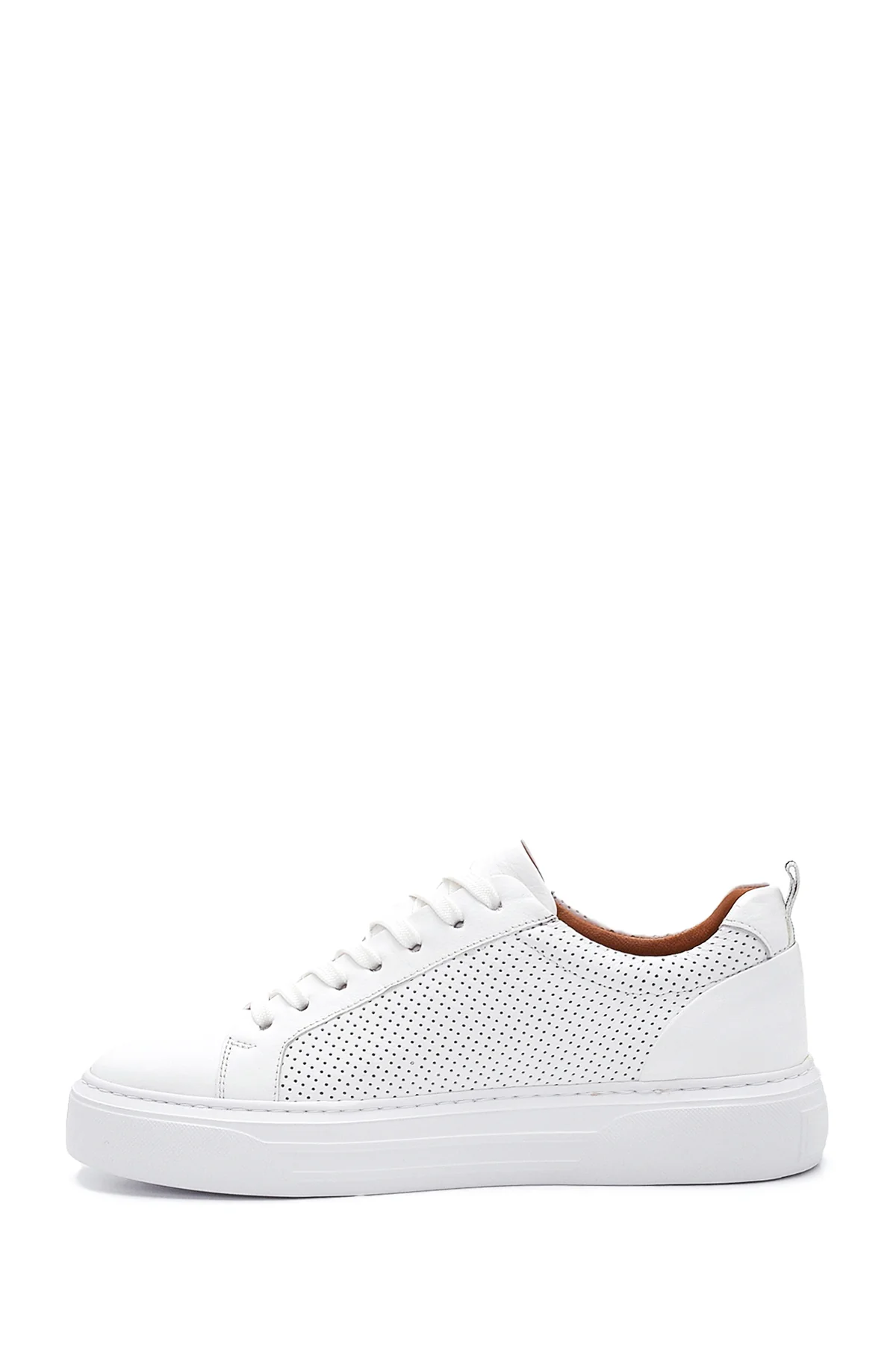 Erkek Deri Delikli Sneaker - Image 2