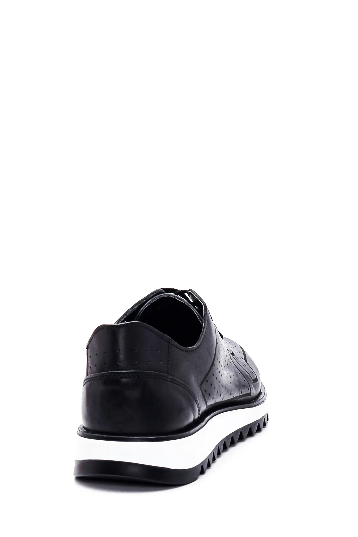 Erkek Deri Delikli Sneaker - Image 7