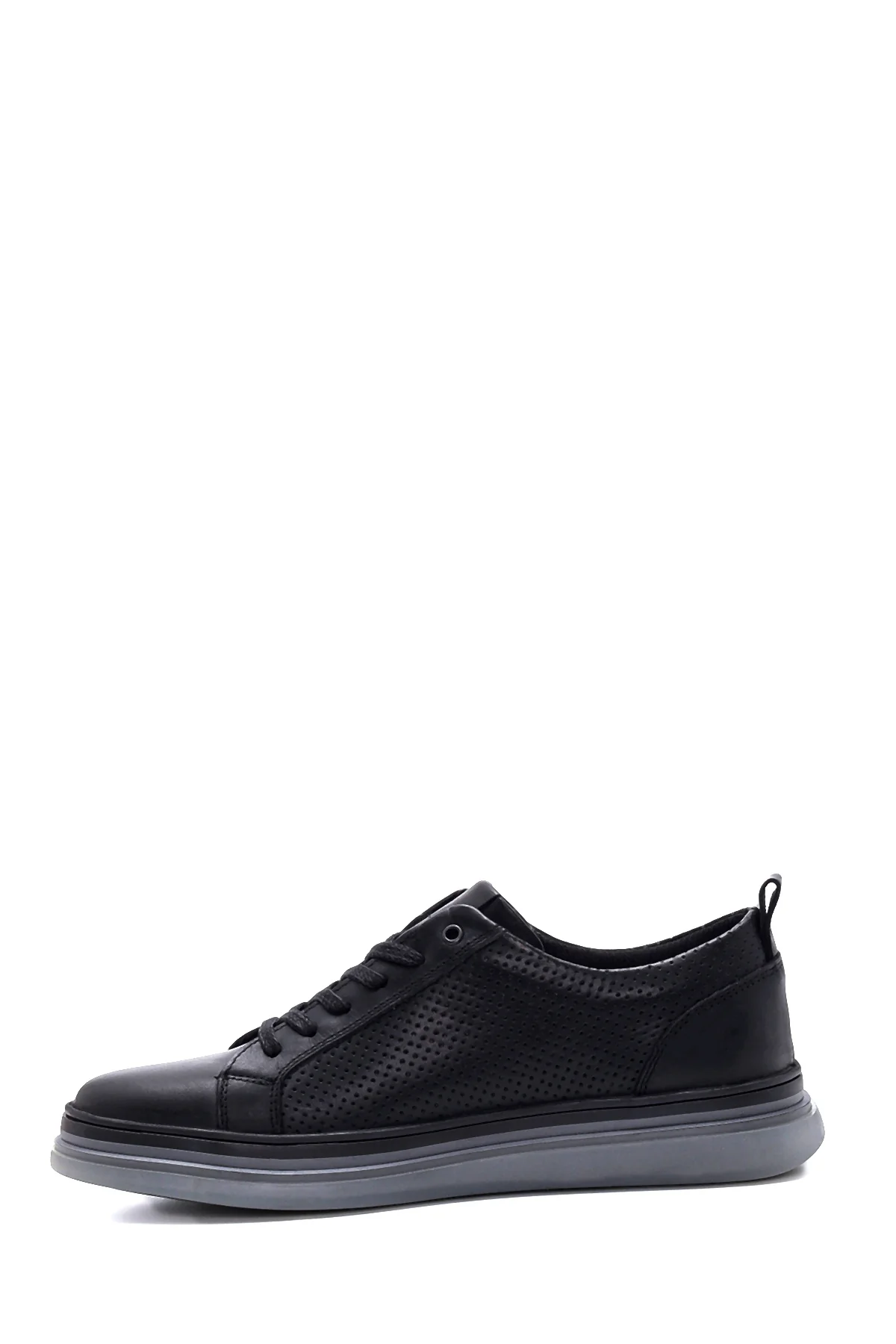 Erkek Deri Delikli Sneaker - Image 2