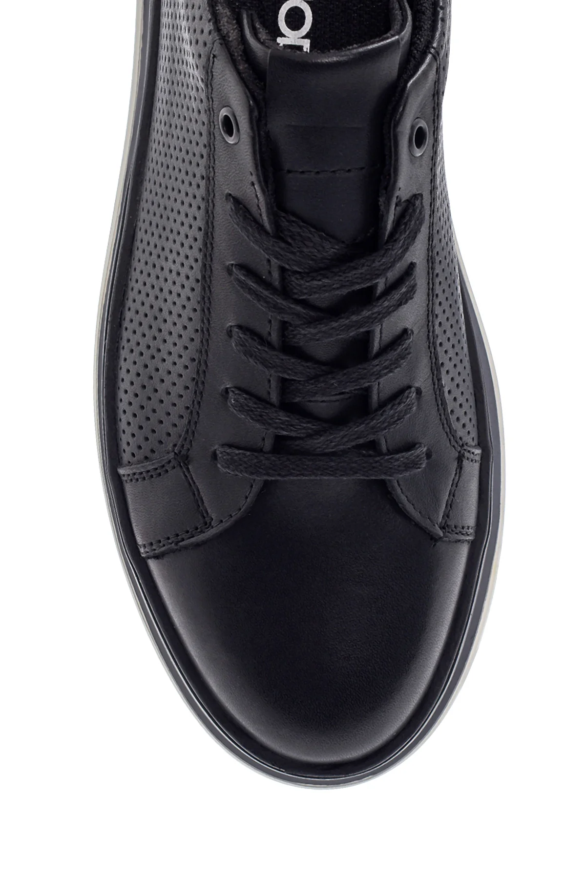 Erkek Deri Delikli Sneaker - Image 5