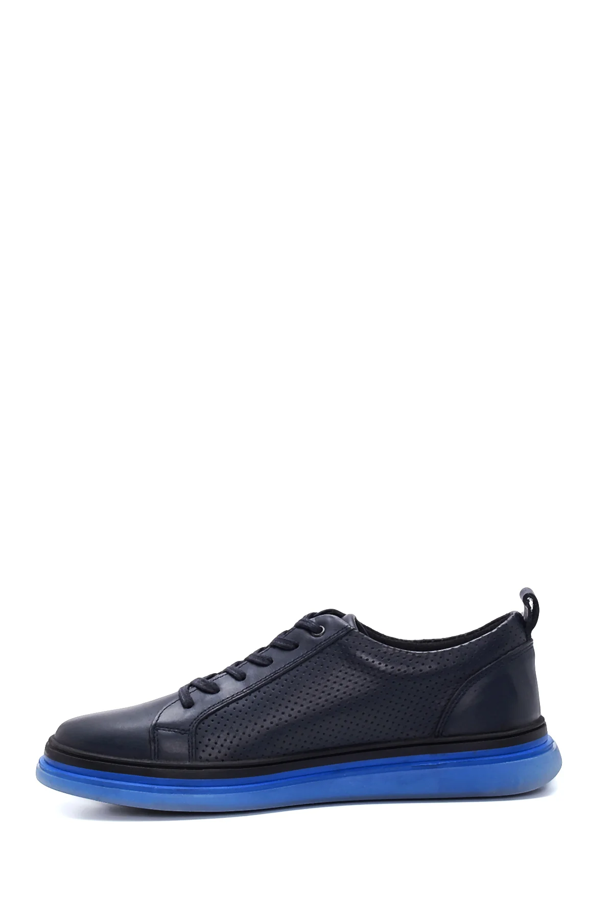 Erkek Deri Delikli Sneaker - Image 2
