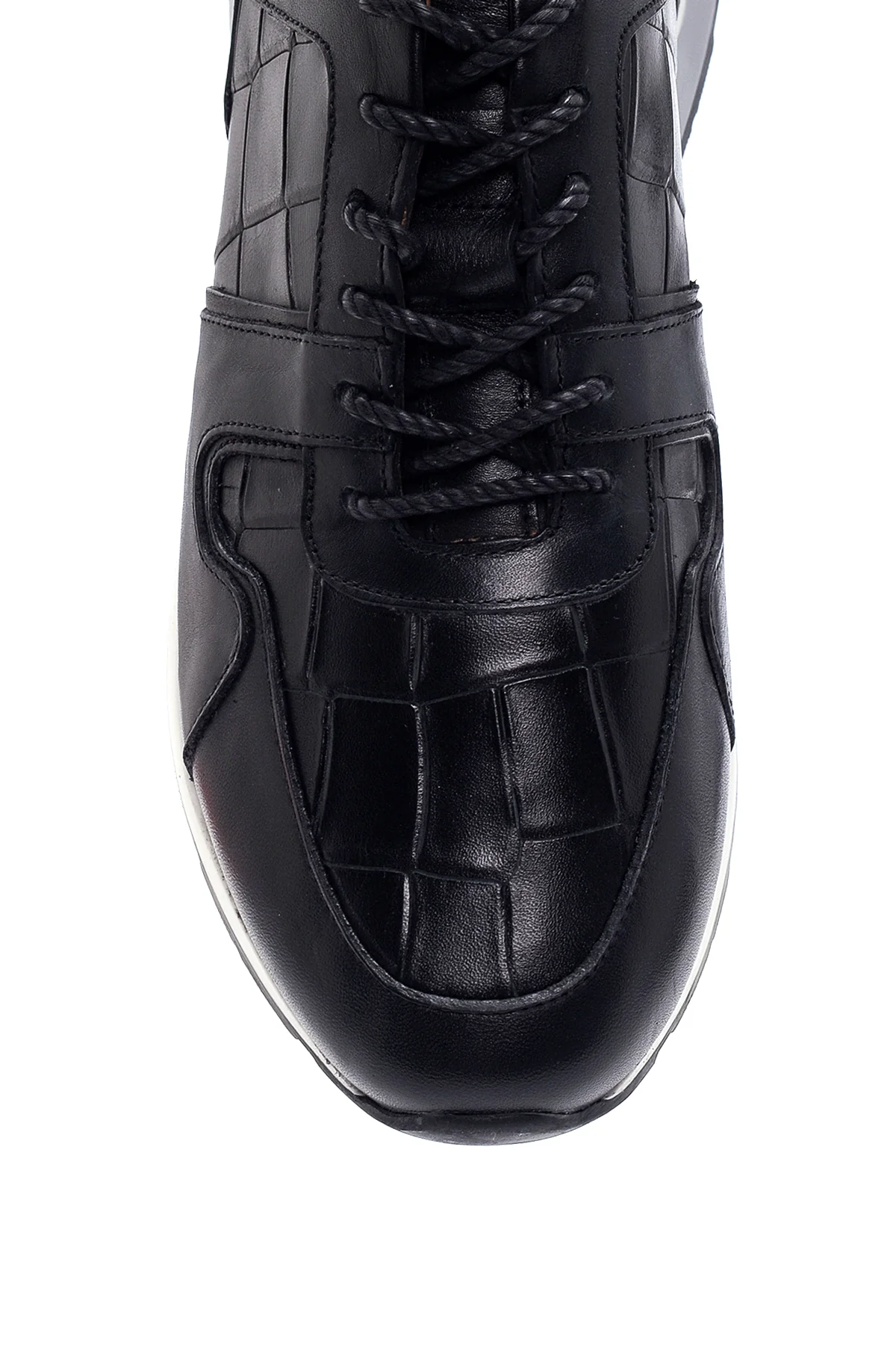 Erkek Deri Desenli Sneaker - Image 6