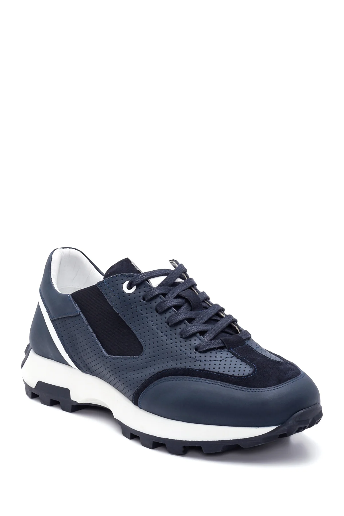 Erkek Deri Desenli Sneaker - Image 3