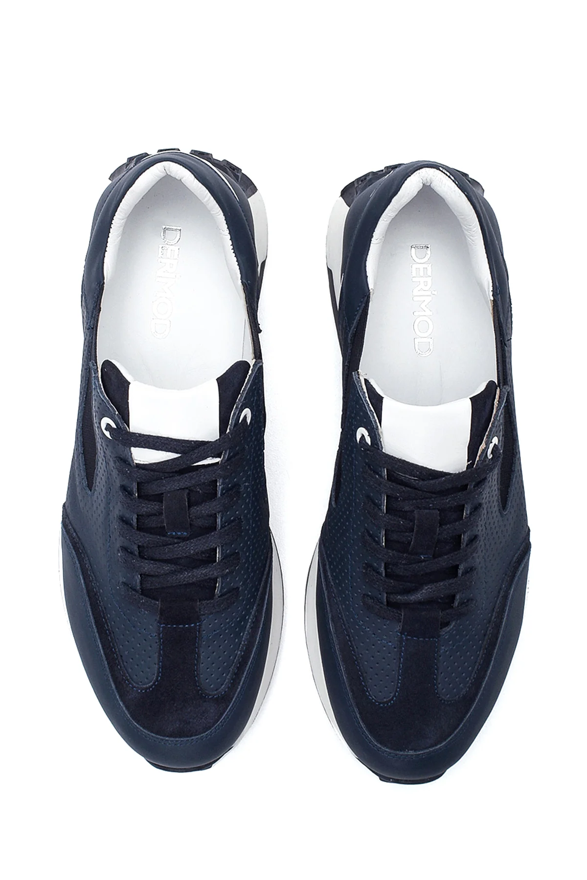 Erkek Deri Desenli Sneaker - Image 7