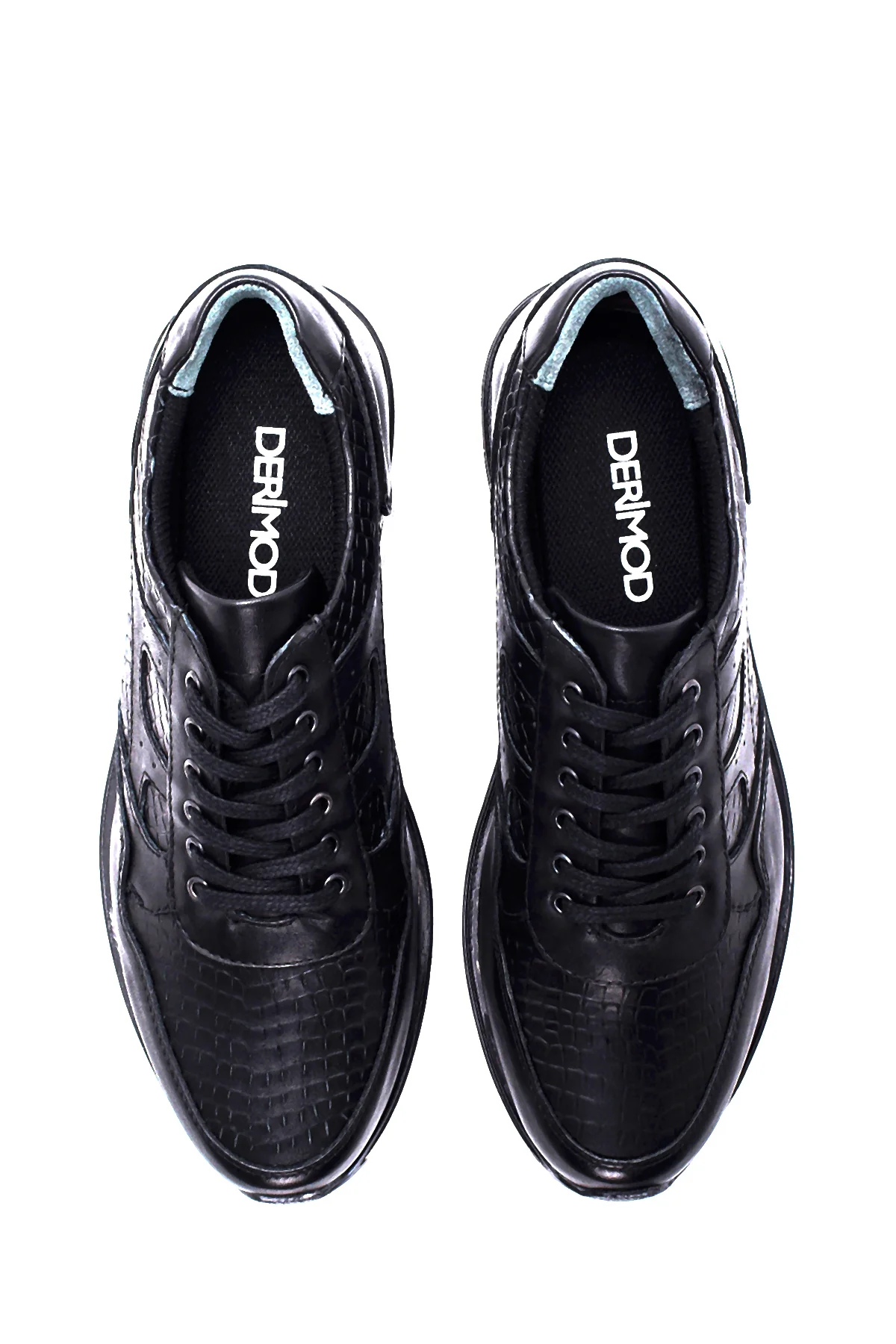 Erkek Deri Desenli Sneaker - Image 6