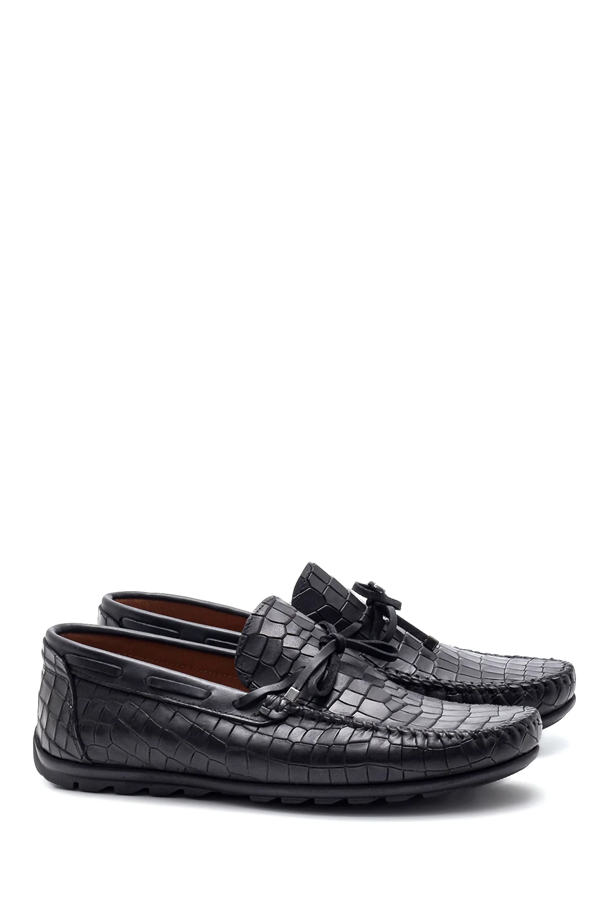 Erkek Deri Kroko Loafer - Image 3