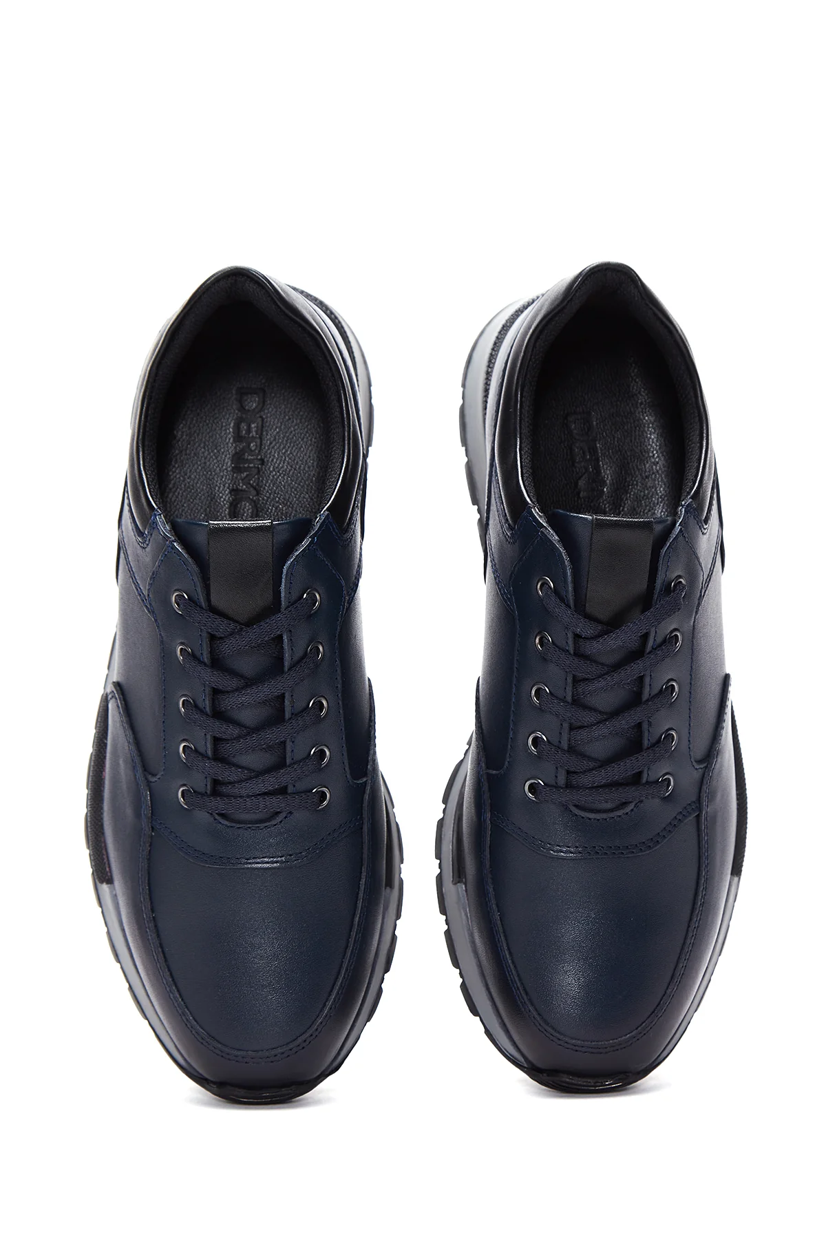 Erkek Deri Lacivert Sneaker - Image 6