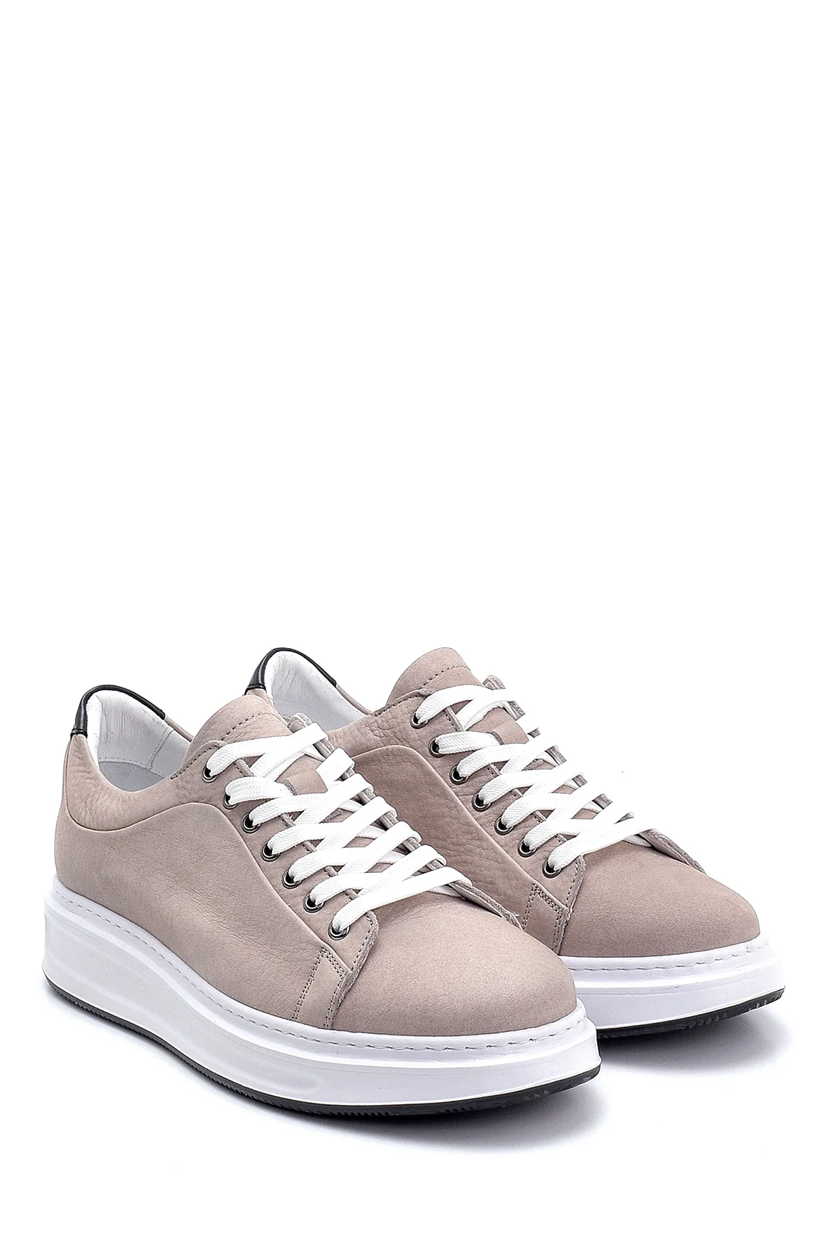 Erkek Deri Nubuk Sneaker - Image 3