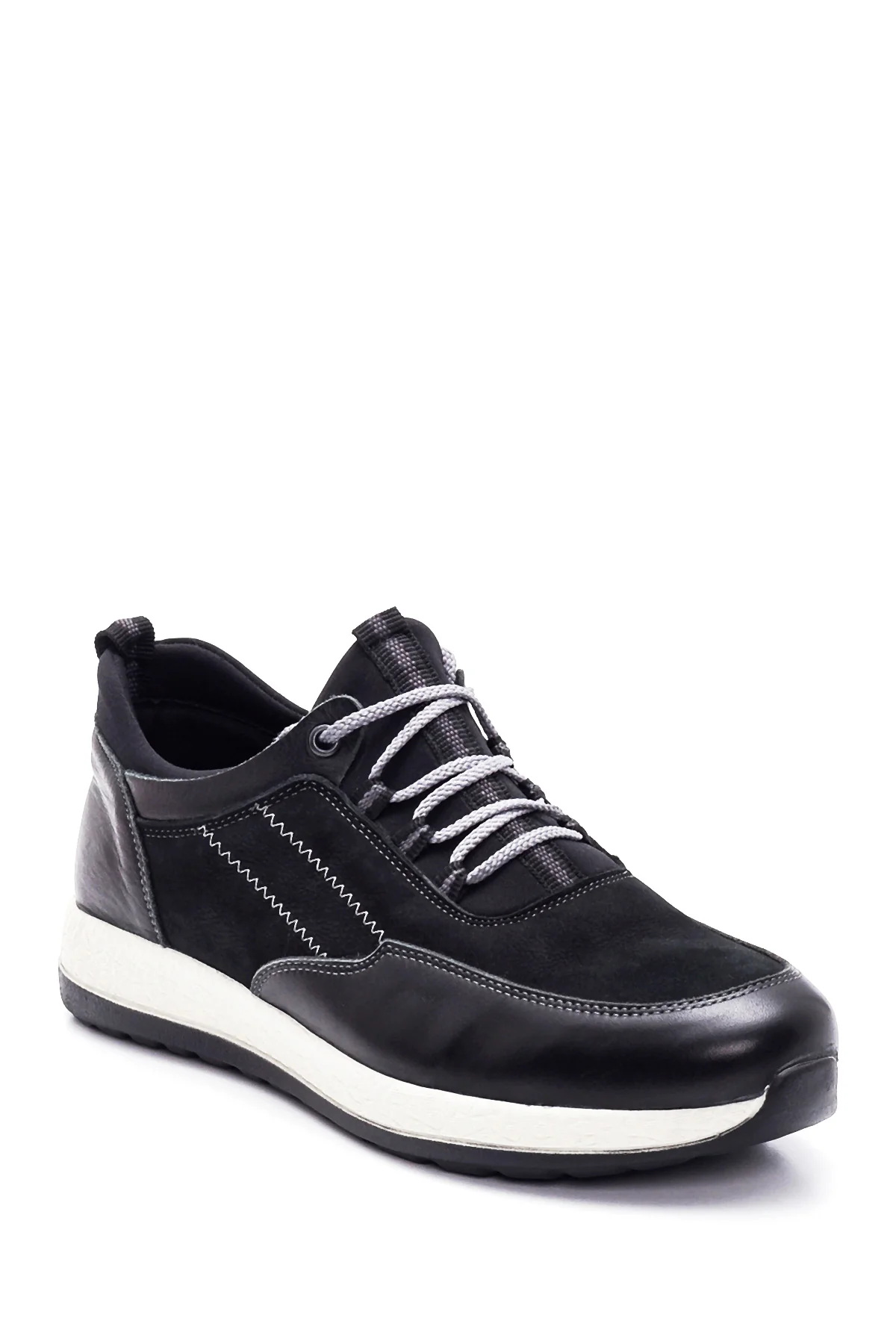 Erkek Deri Nubuk Sneaker - Image 3
