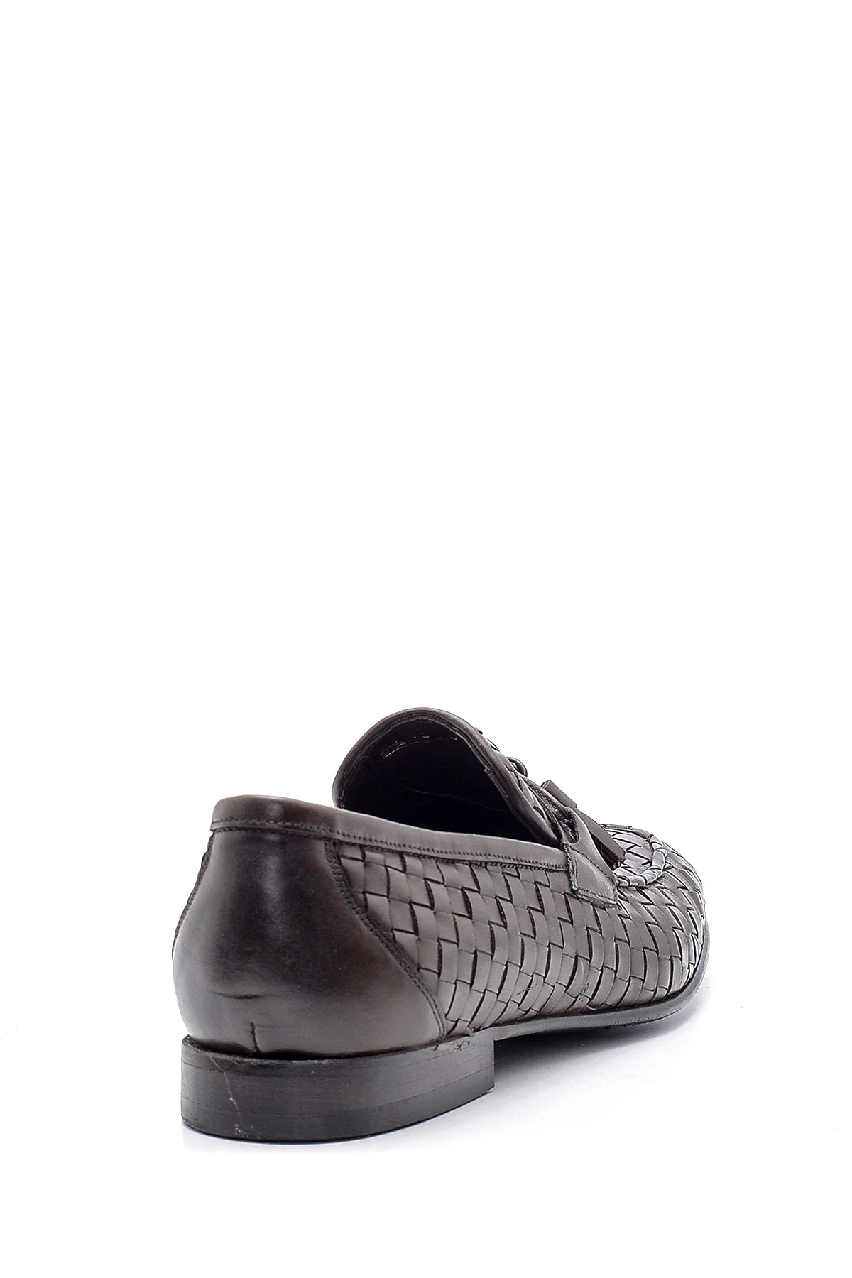 Erkek Deri Örgü Desen Loafer - Image 5