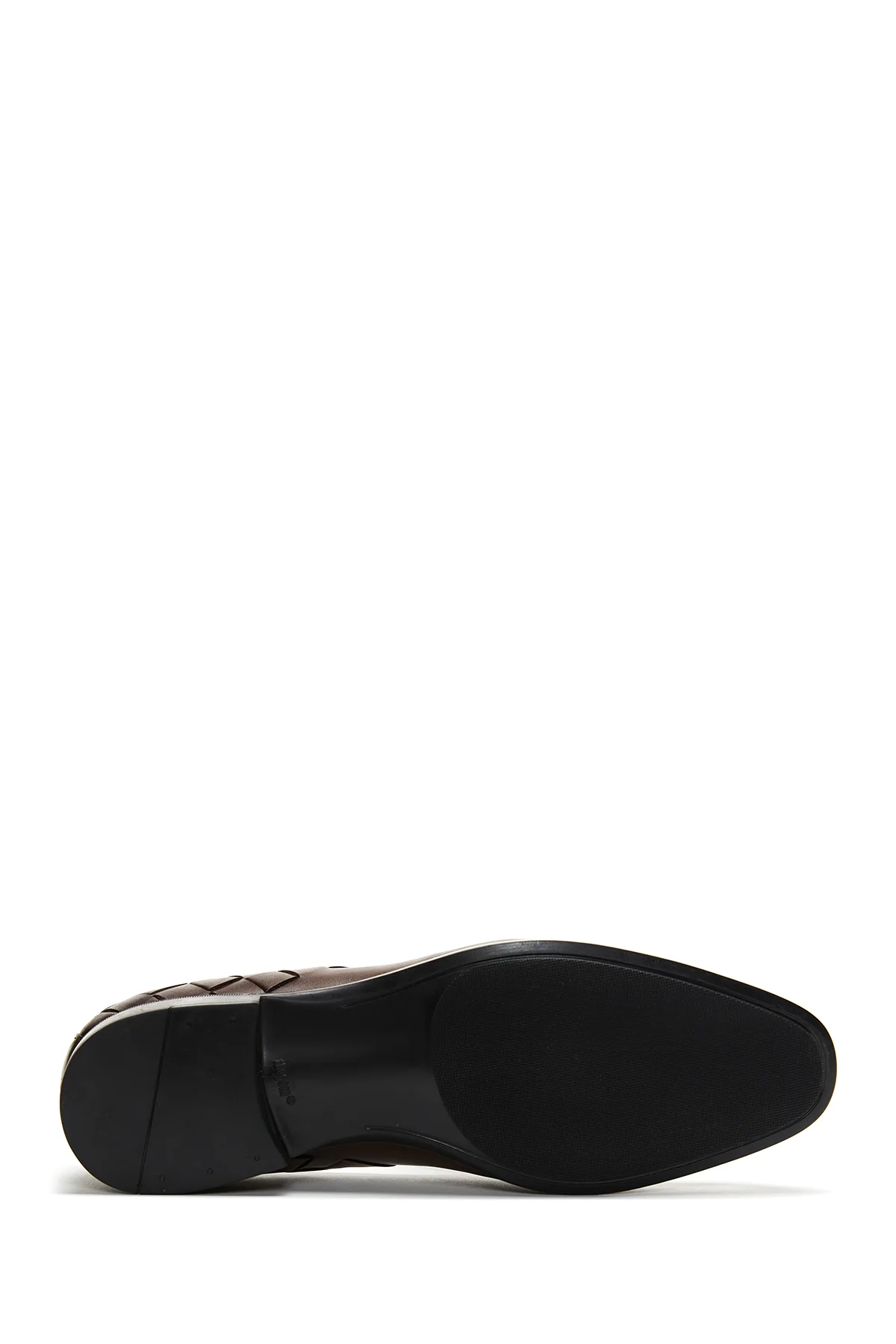 Erkek Deri Örgü Detaylı Klasik Loafer - Image 4