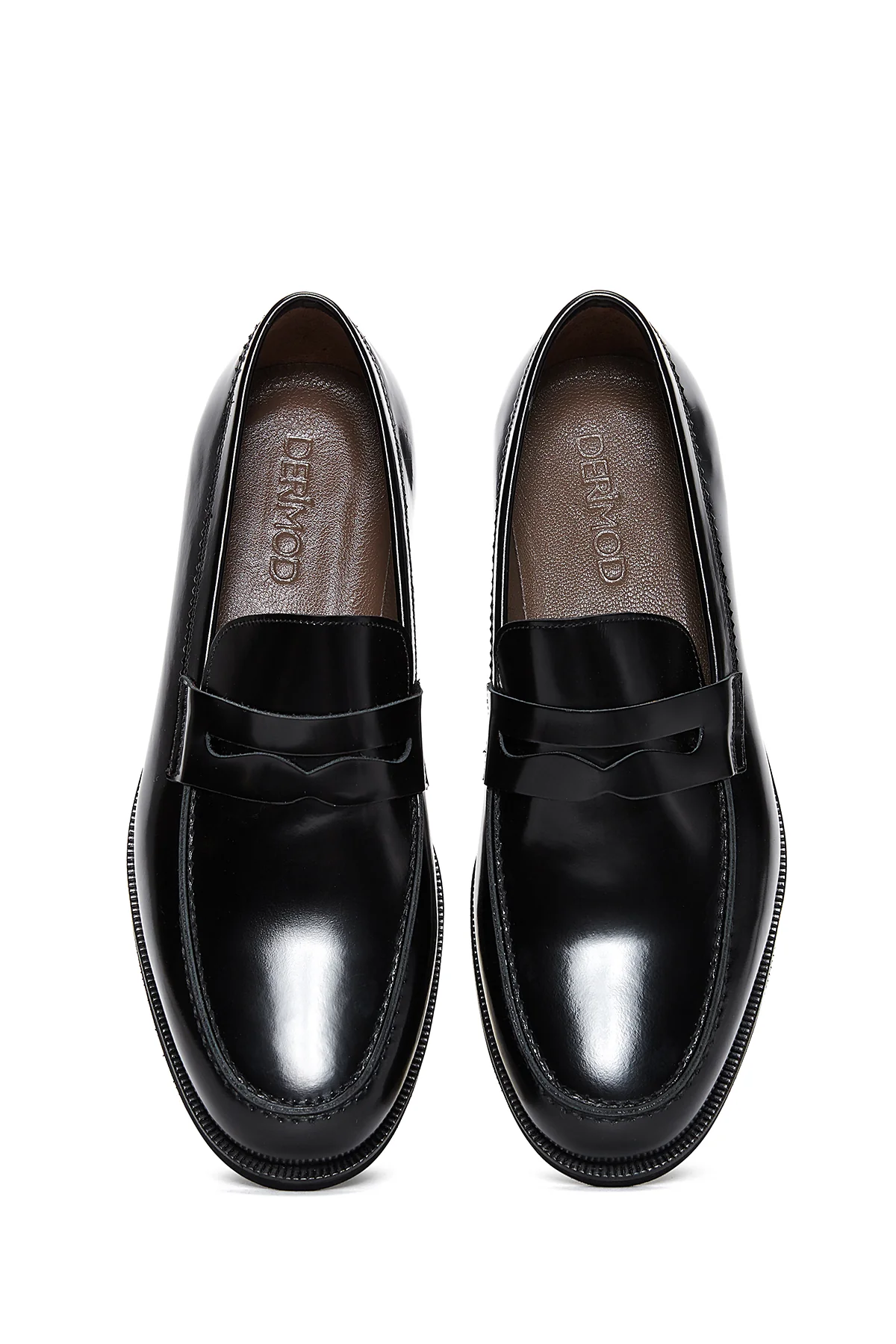 Erkek Deri Parlak Casual Loafer - Image 6