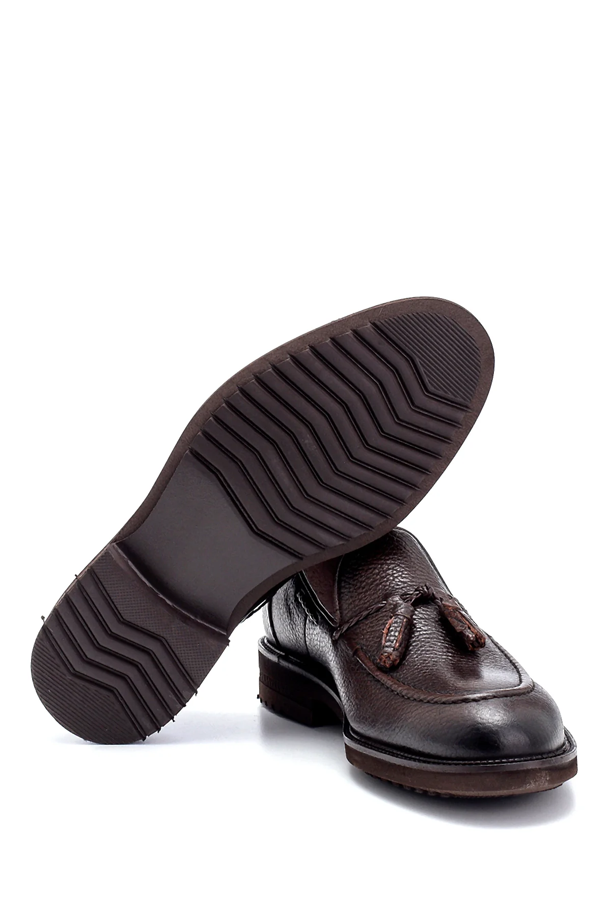 Erkek Deri Püskül Detaylı Loafer - Image 4