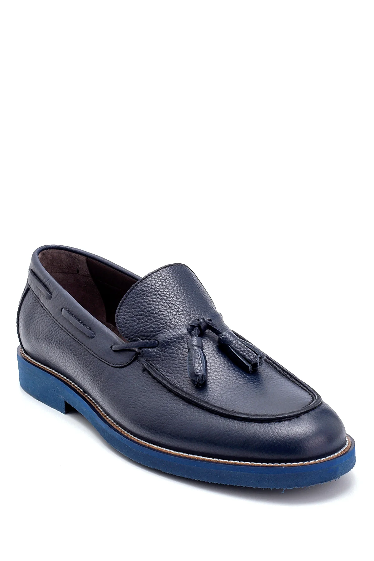 Erkek Deri Püskül Detaylı Loafer - Image 2