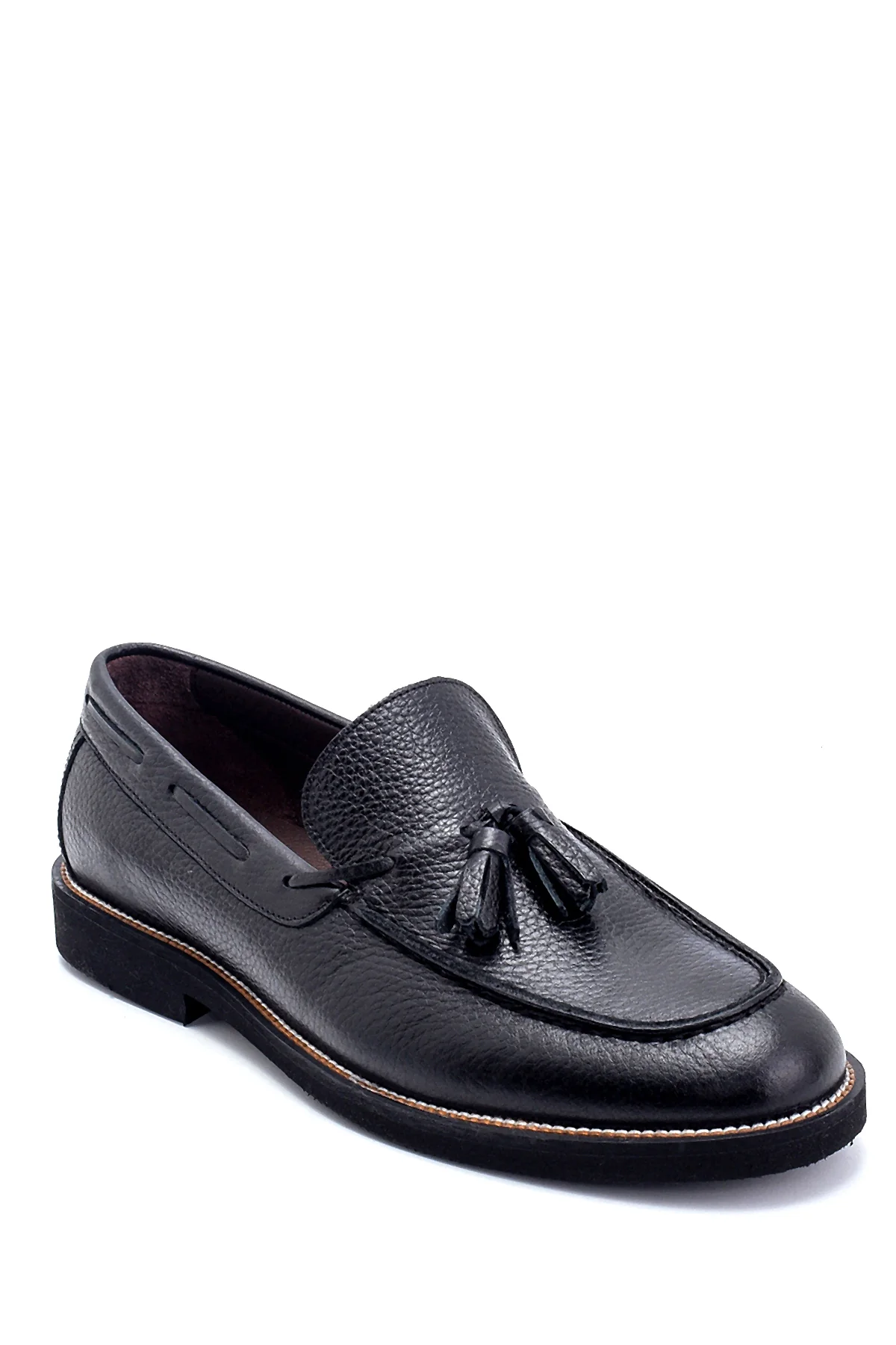 Erkek Deri Püskül Detaylı Loafer - Image 2