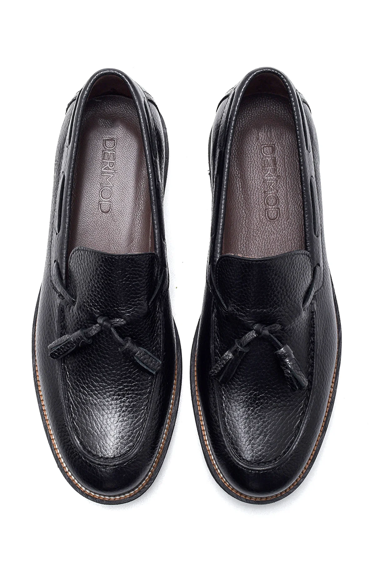 Erkek Deri Püsküllü Klasik Loafer - Image 6