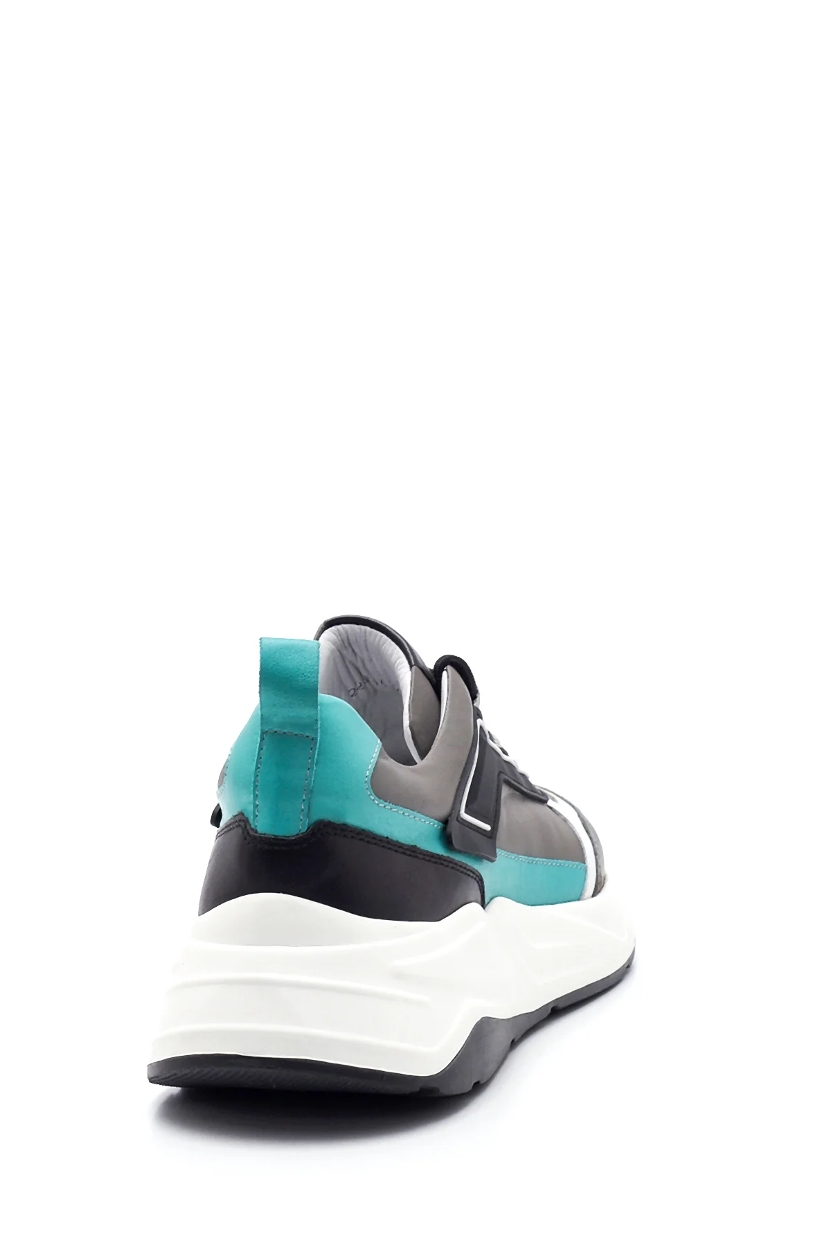 Erkek Deri Şerit Detaylı Sneaker - Image 5